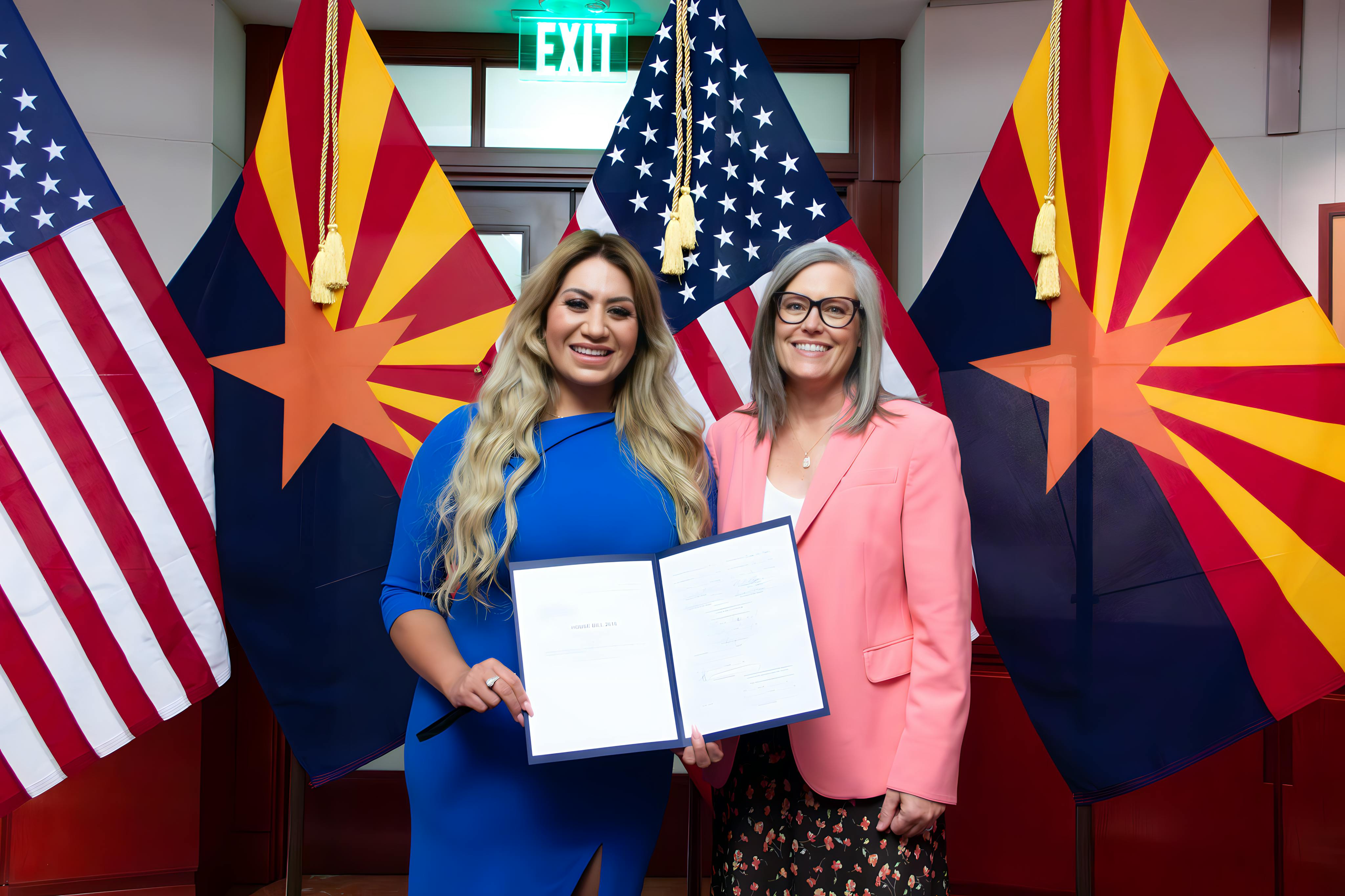 Alma Hernandez and Katie Hobbs