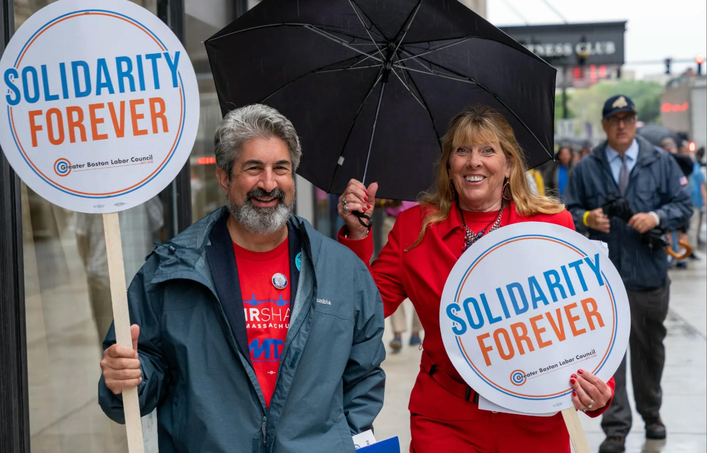 MTA President Max Page and Vice President Deb McCarthy