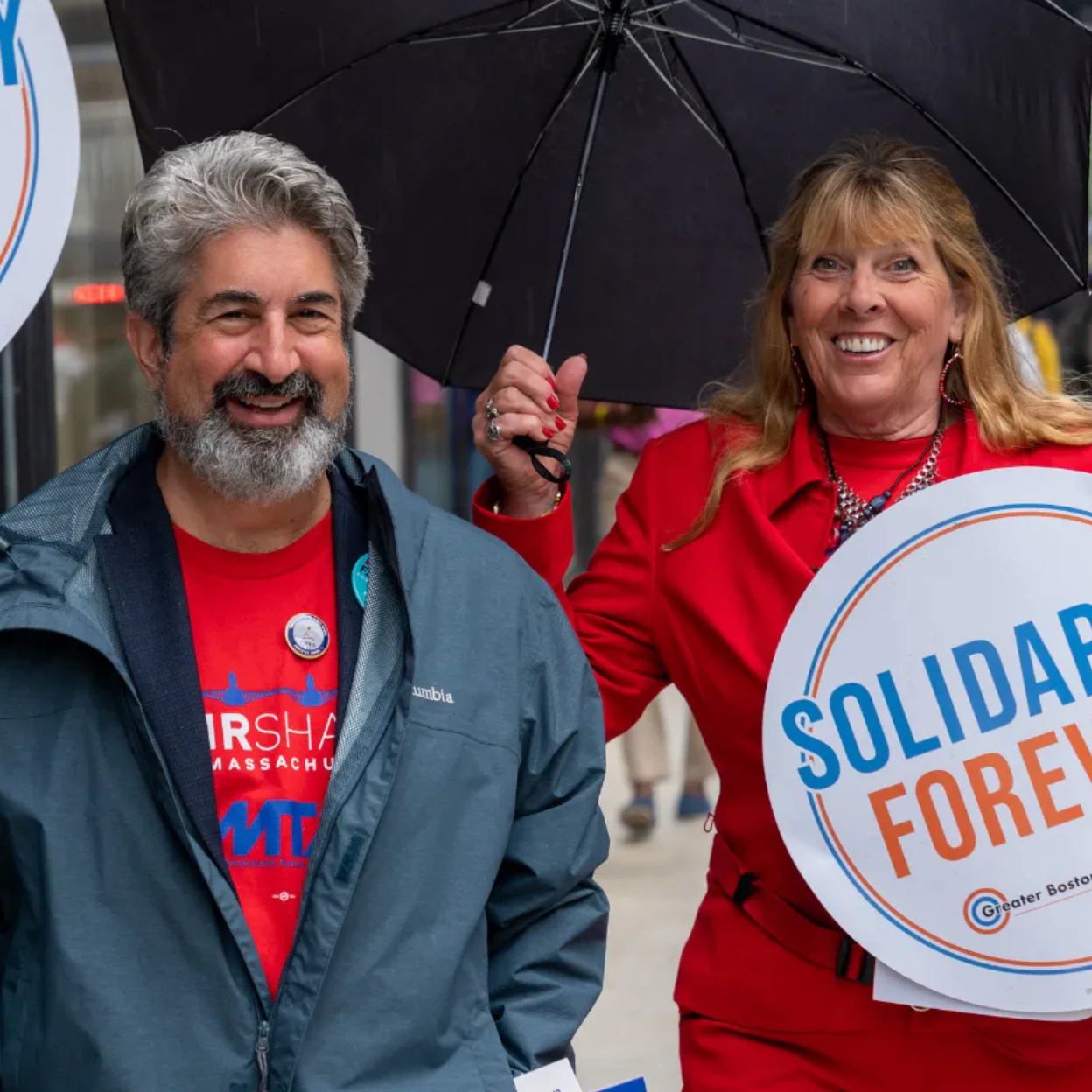 MTA President Max Page and Vice President Deb McCarthy