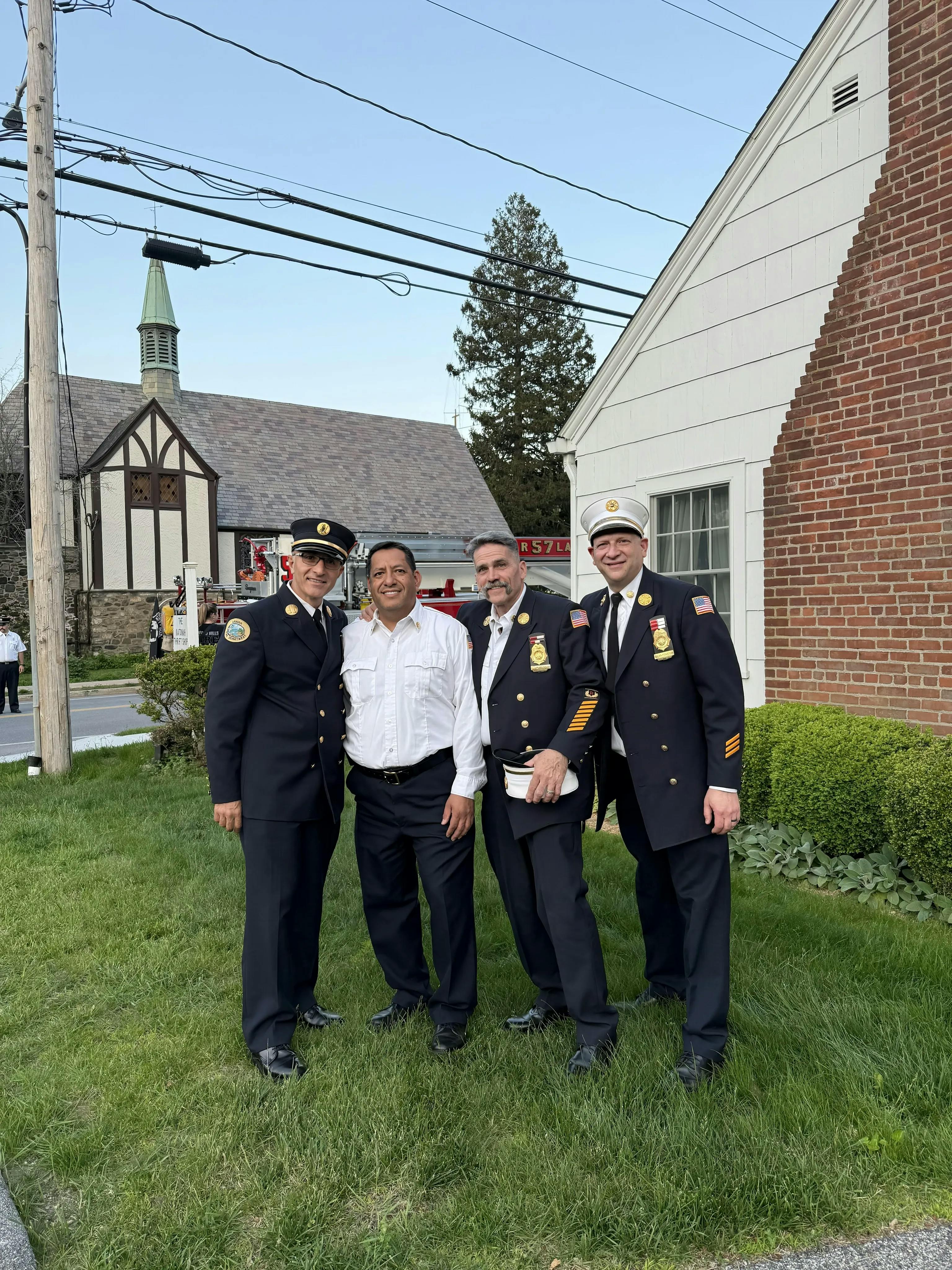 image of candidate and FD chiefs