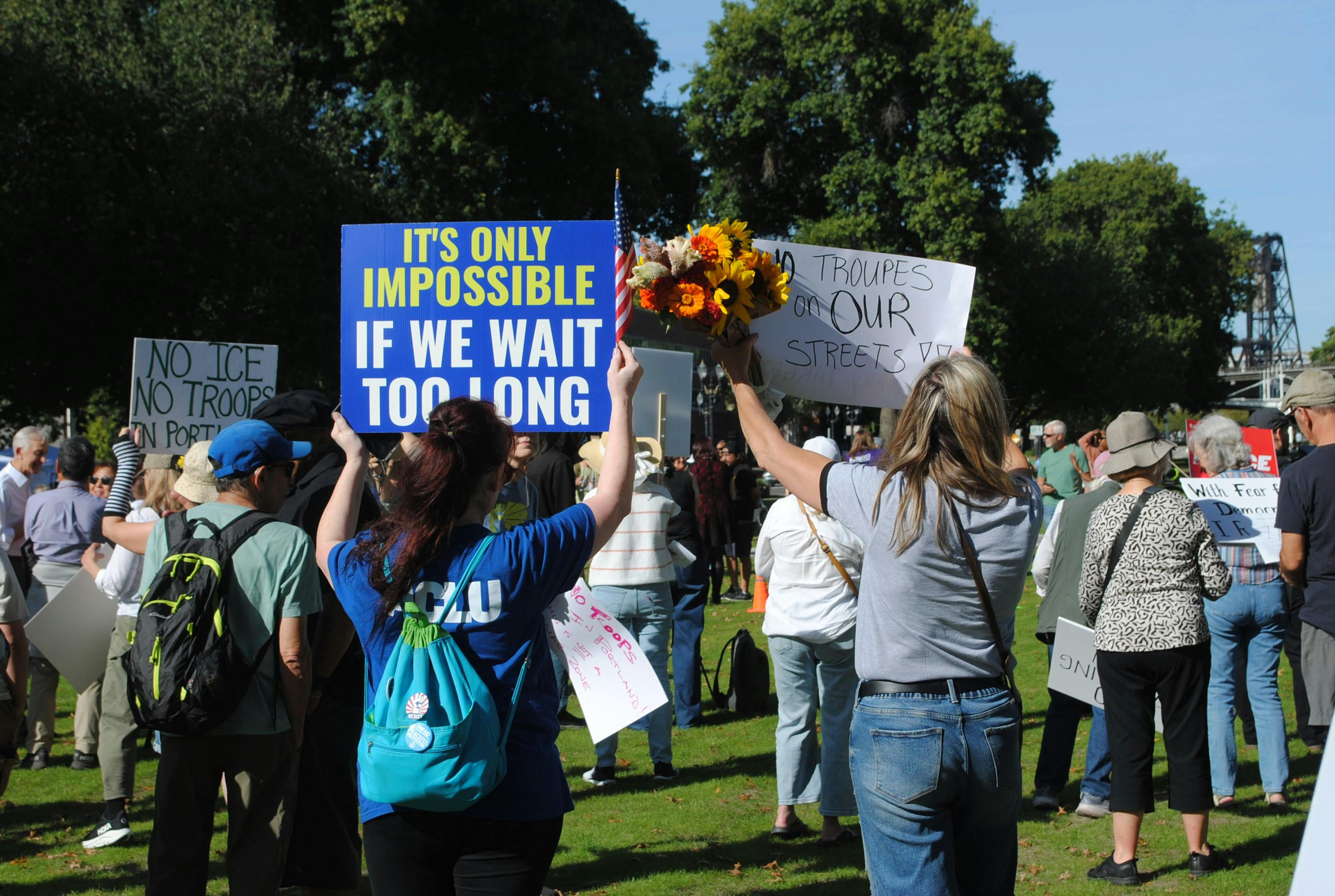 ATTEND AN EVENT IN YOUR COMMUNITY: Find a rally or training in your community to make your voice heard, build solidarity, and learn best practices