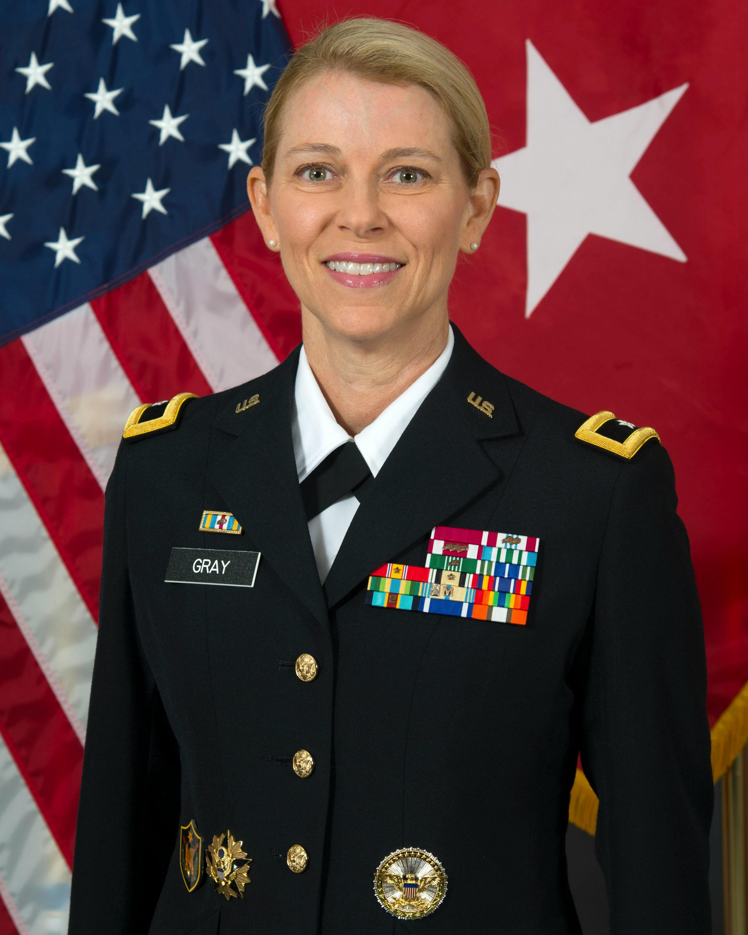 Portrait of candidate in uniform