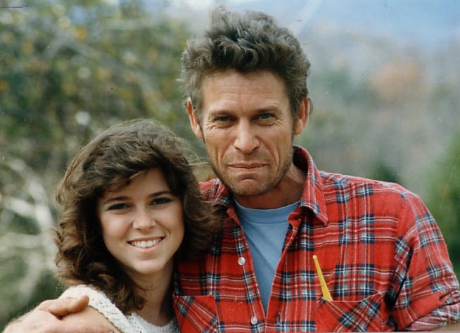 Candidate with her dad