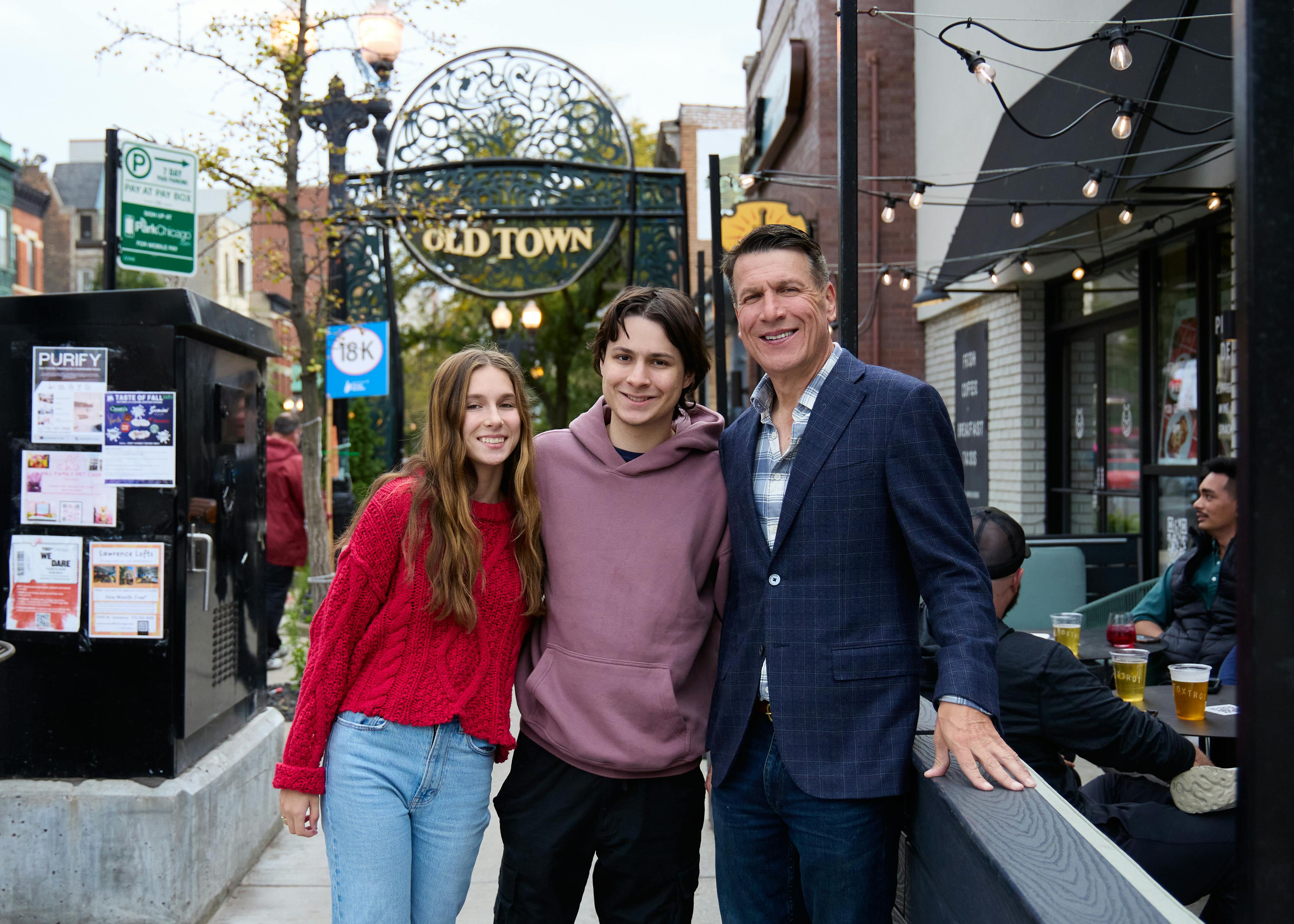 Bill with his two children