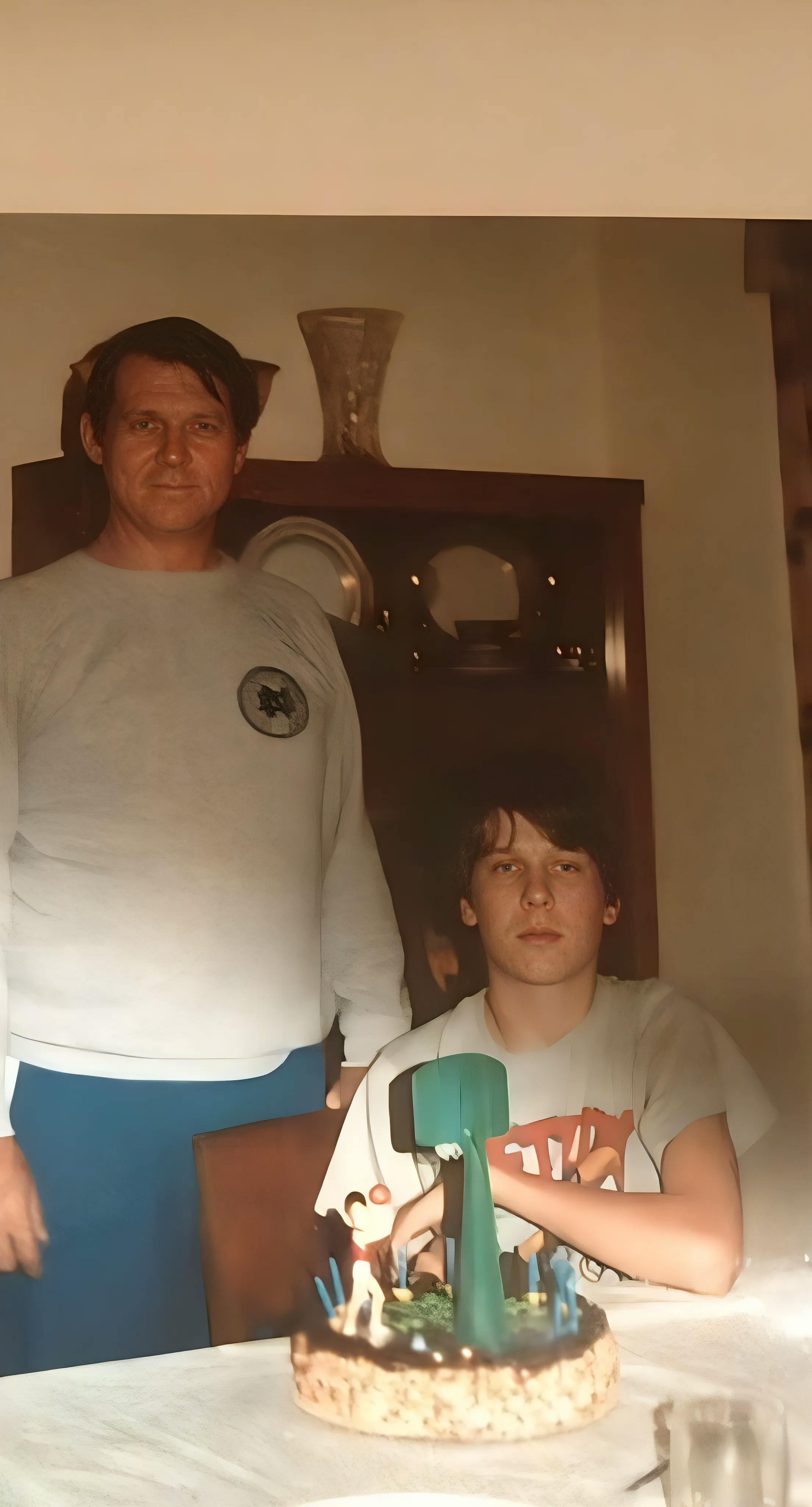 Photo of Bill as a teenager
