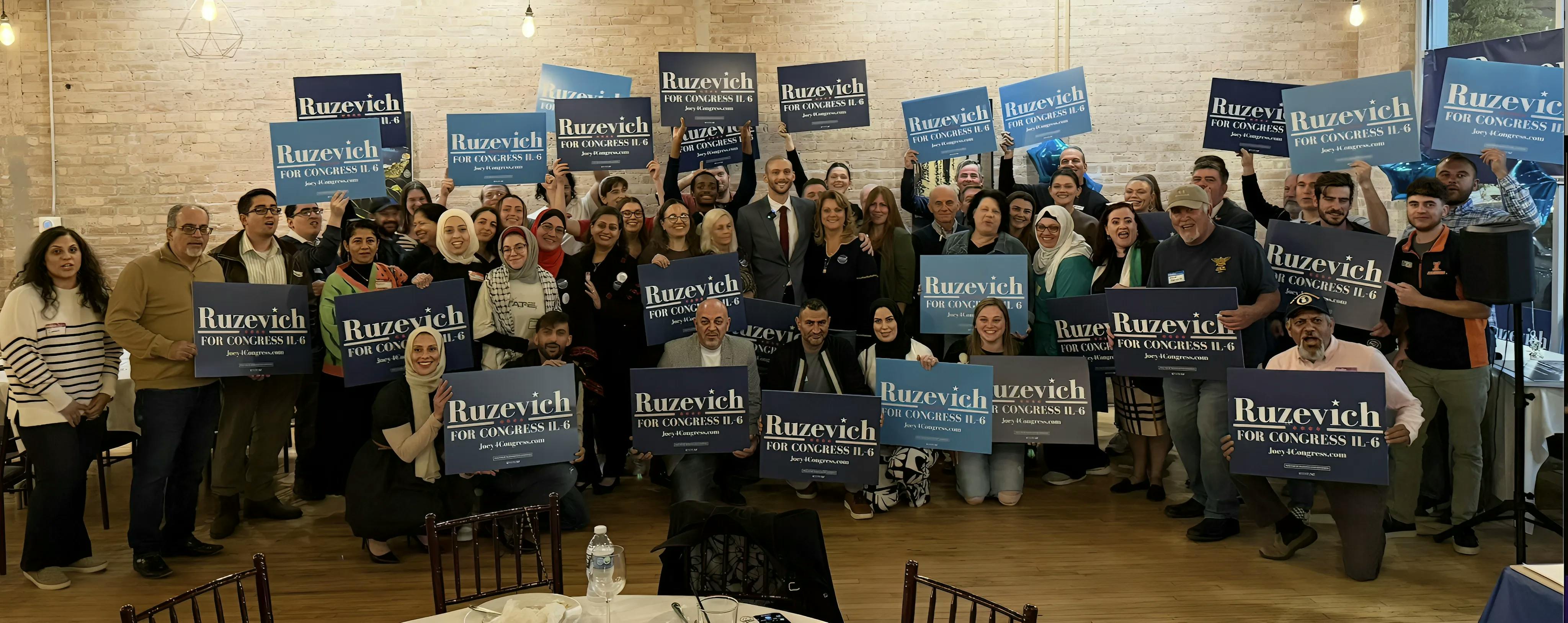 joey's launch party photo with all guests