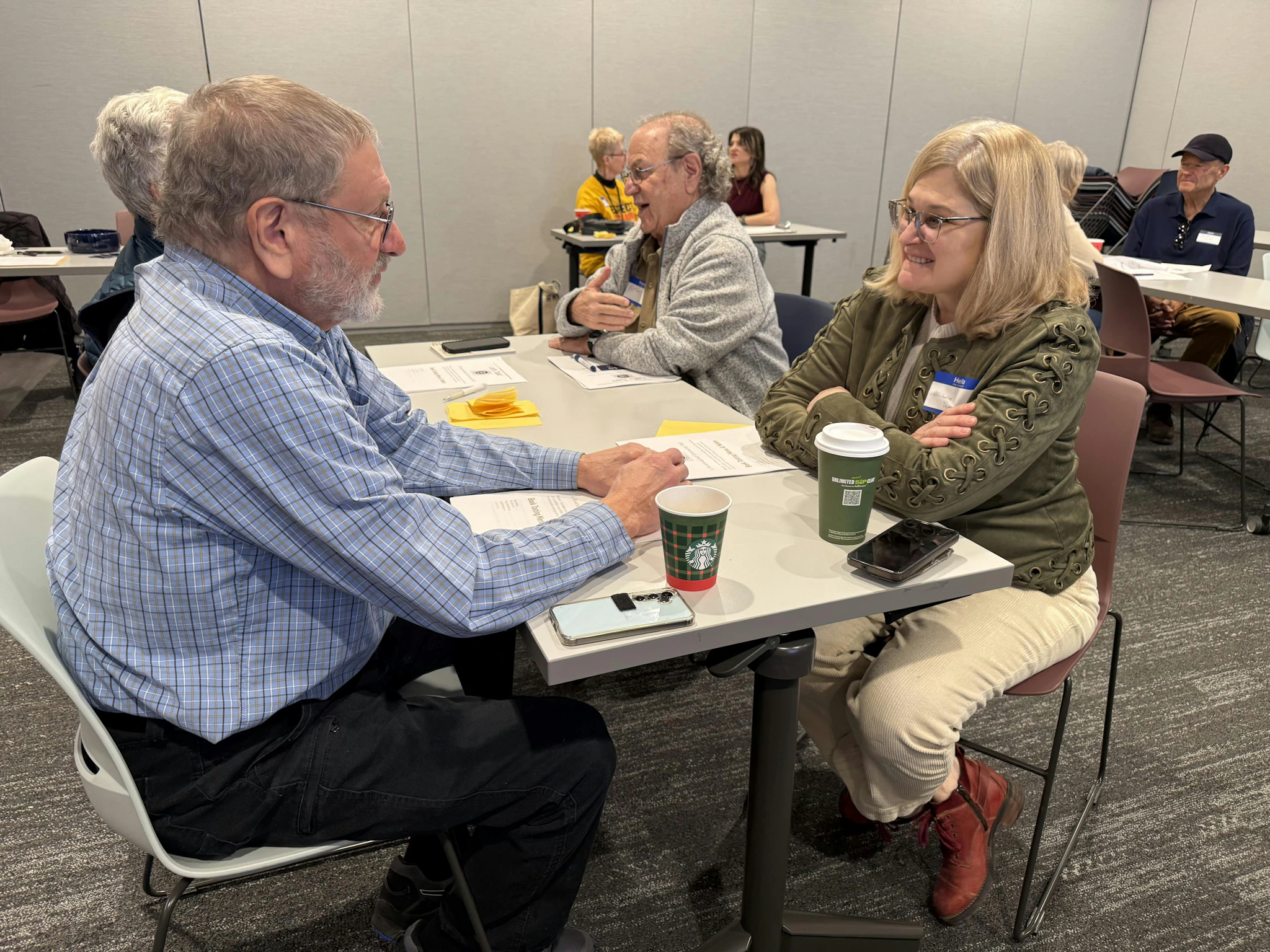 Photo of one-on-one conversation