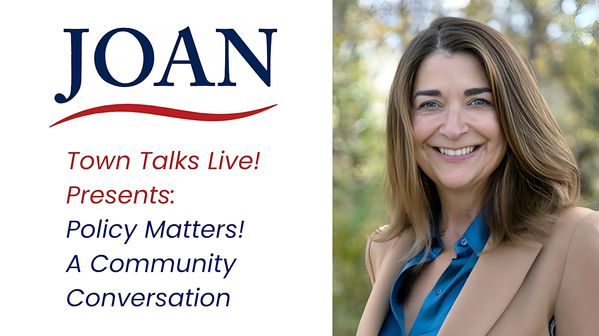 Video thumbnail image of Joan smiling next to Policy Matters!