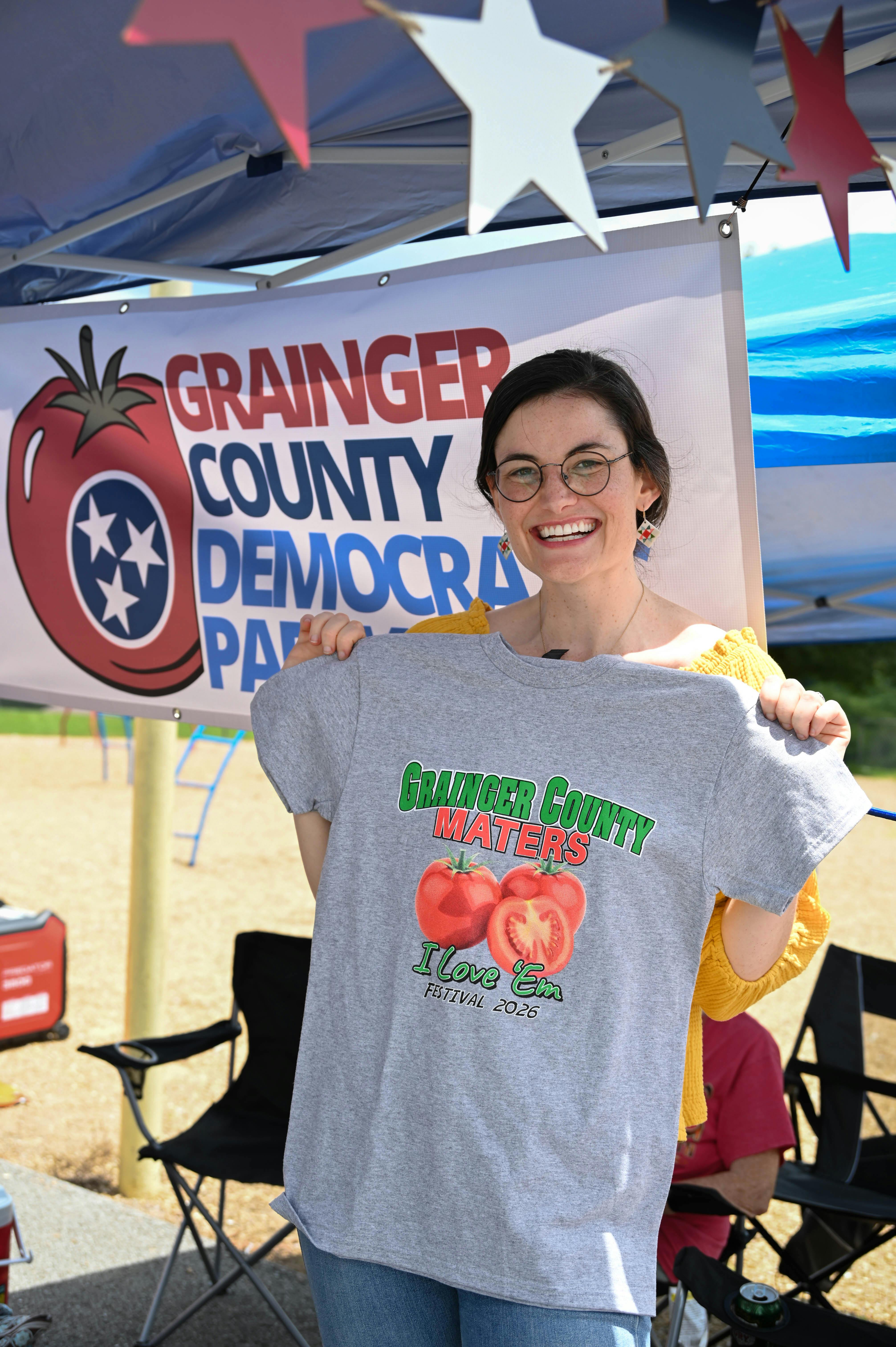 portrait of Michaela Barnett at the grainger county tomato festival