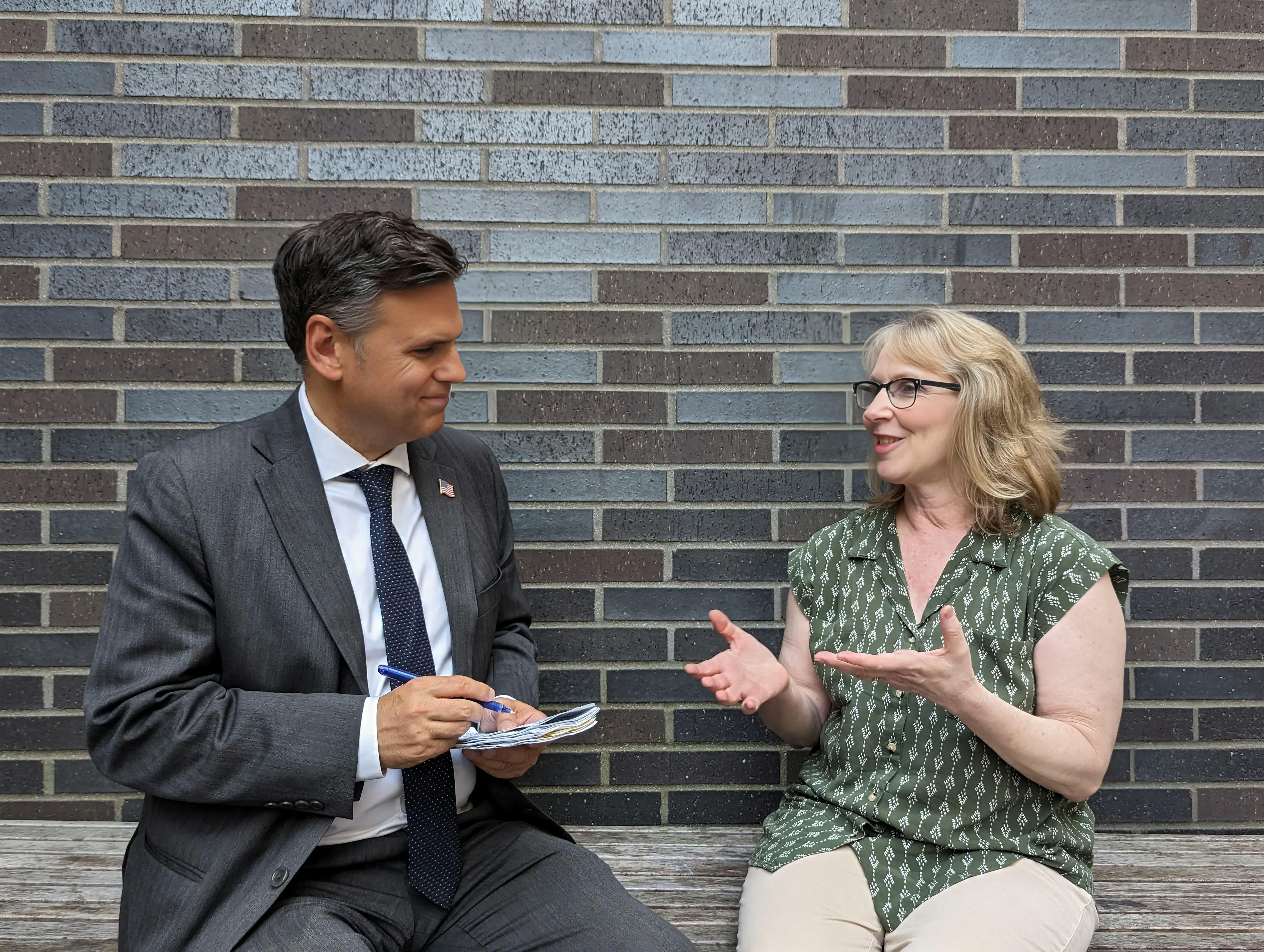 Mayor Gary Christenson and School Committee Member Sharyn Rose-Zeiberg