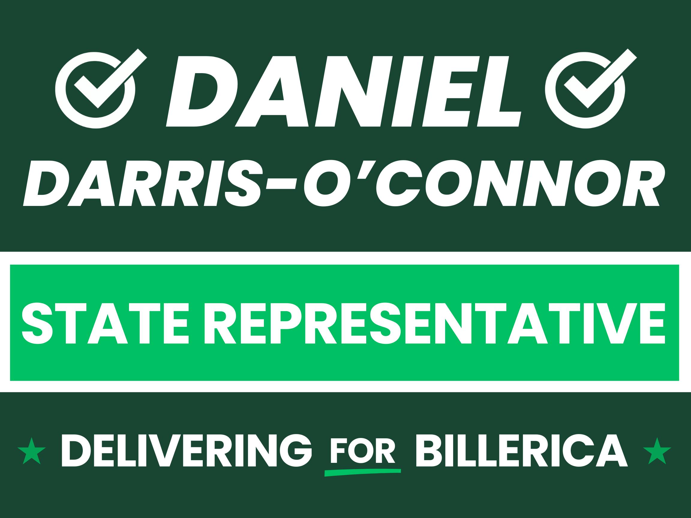 Daniel Darris-O'Connor for State Rep logo
