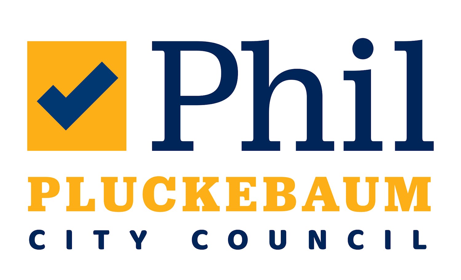 Phil Pluckebaum for City Council Logo