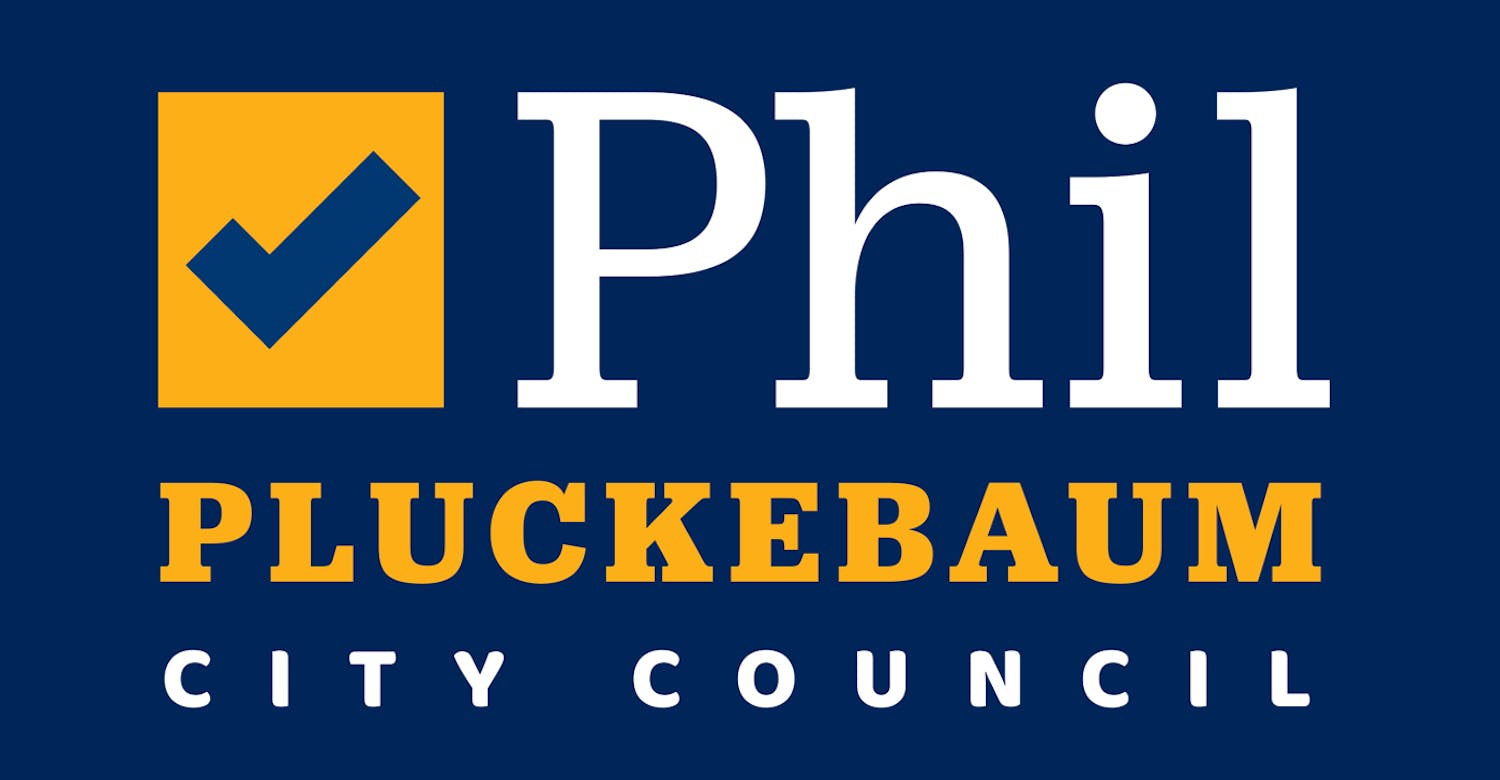 Phil Pluckebaum for City Council Solid Logo