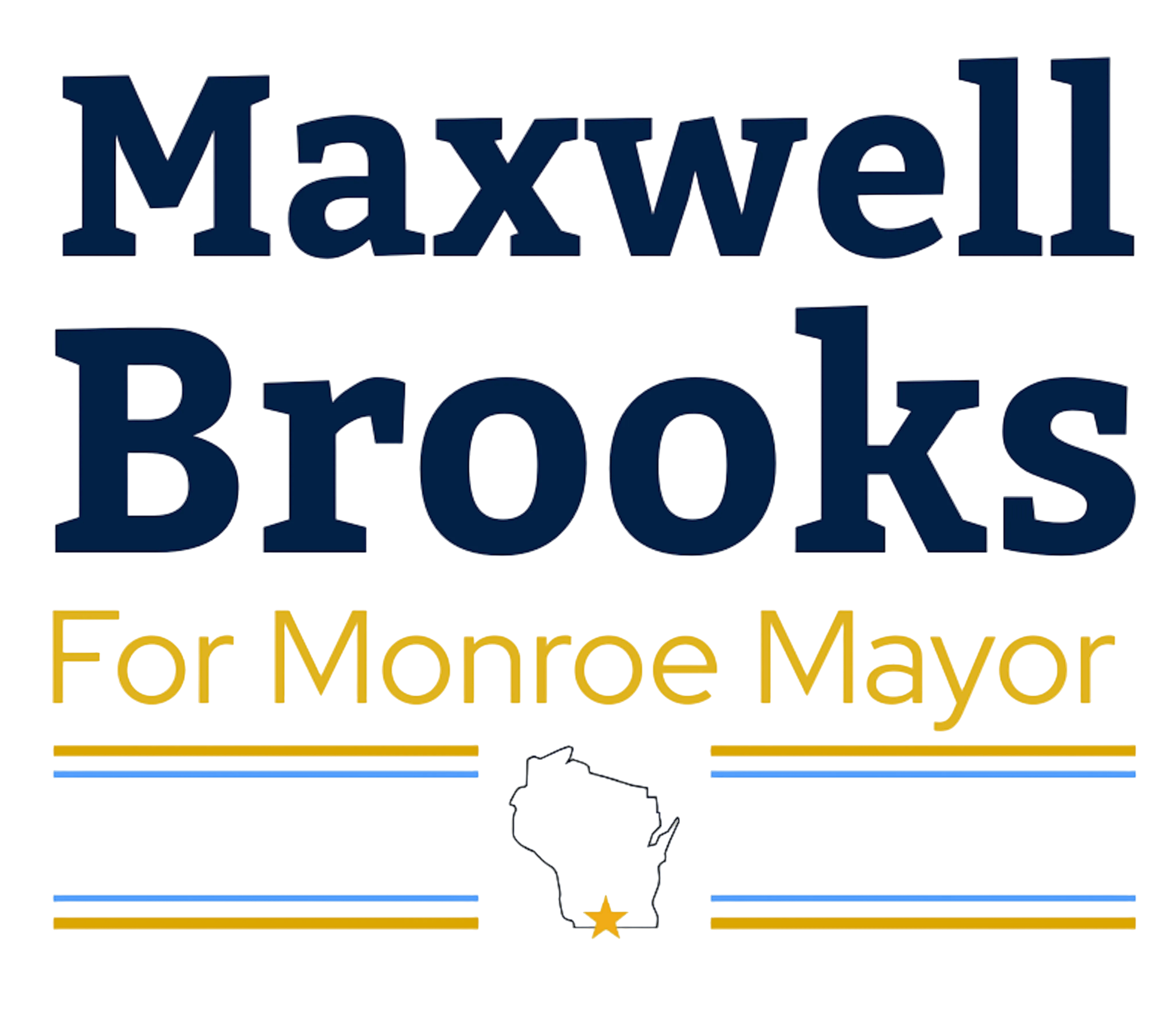 Maxwell Brooks for Monroe Mayor logo