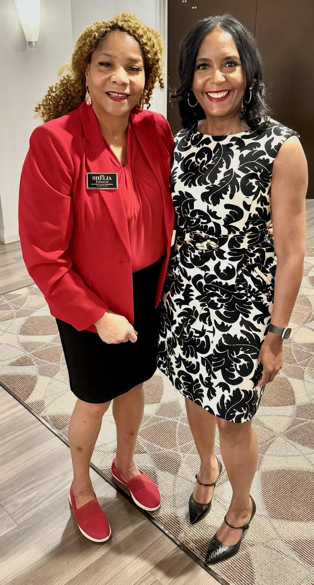 Sheila Edwards with Voter