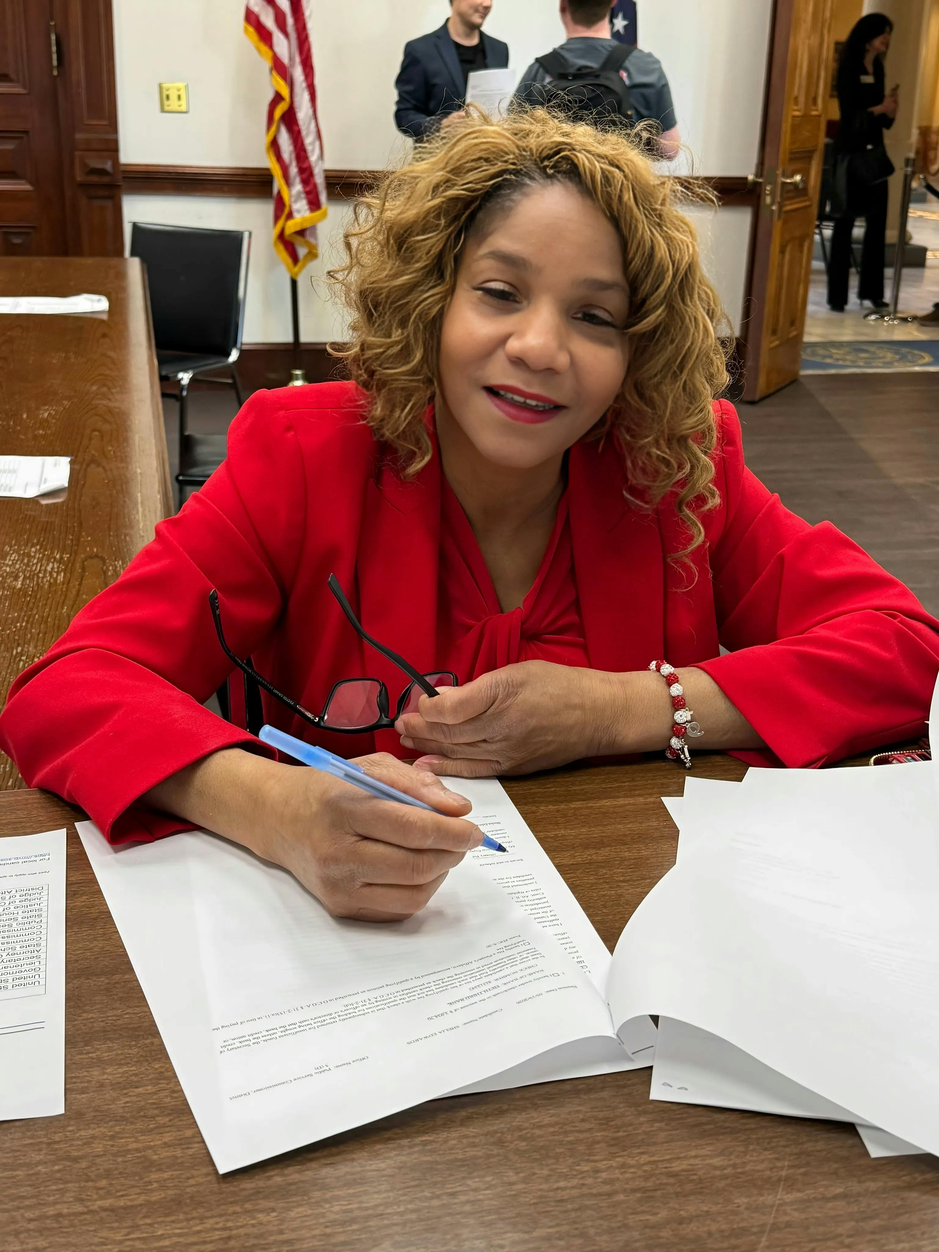 Shelia Edwards smiling