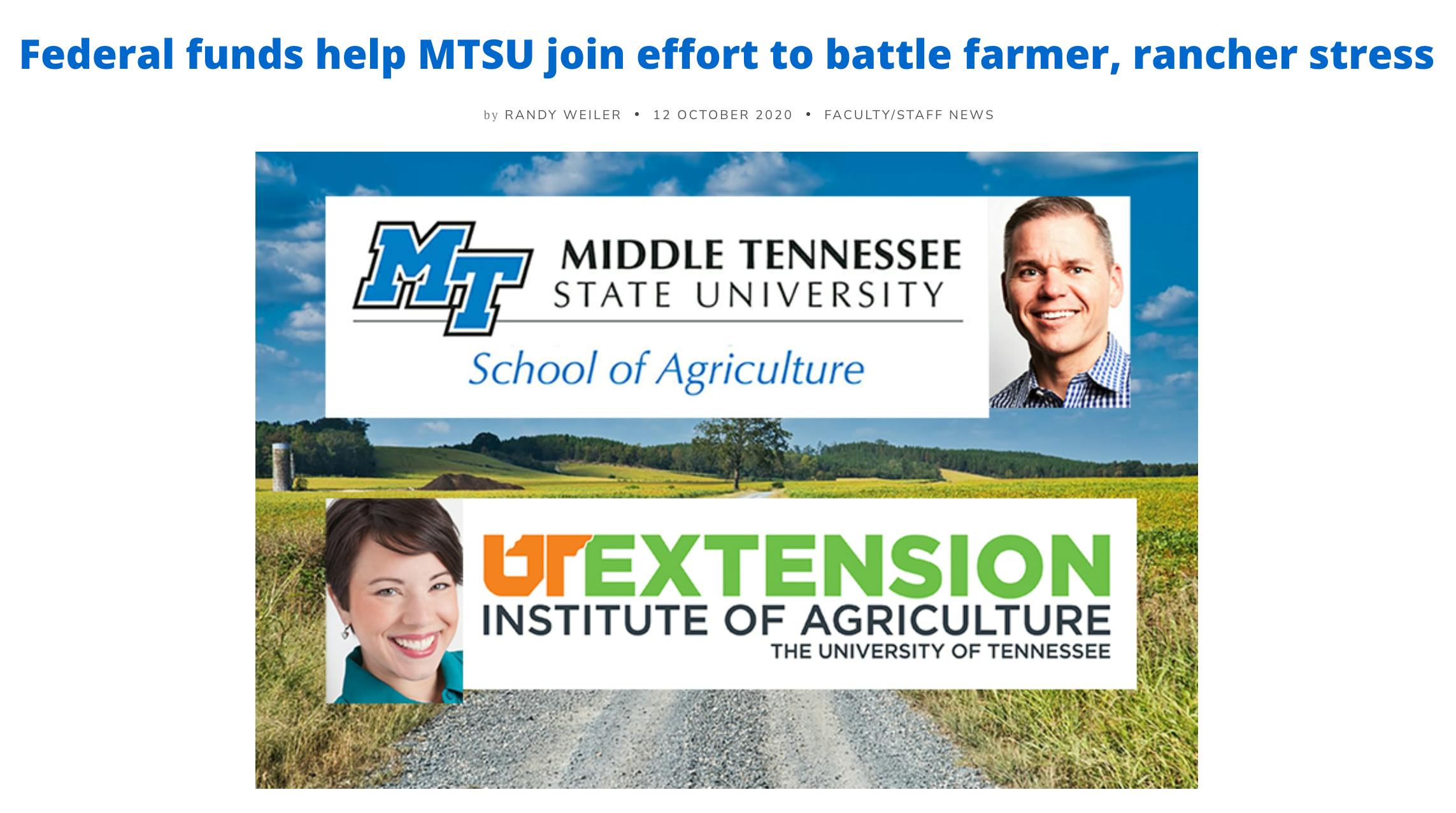 Battling Farmer and Rancher Stress Article