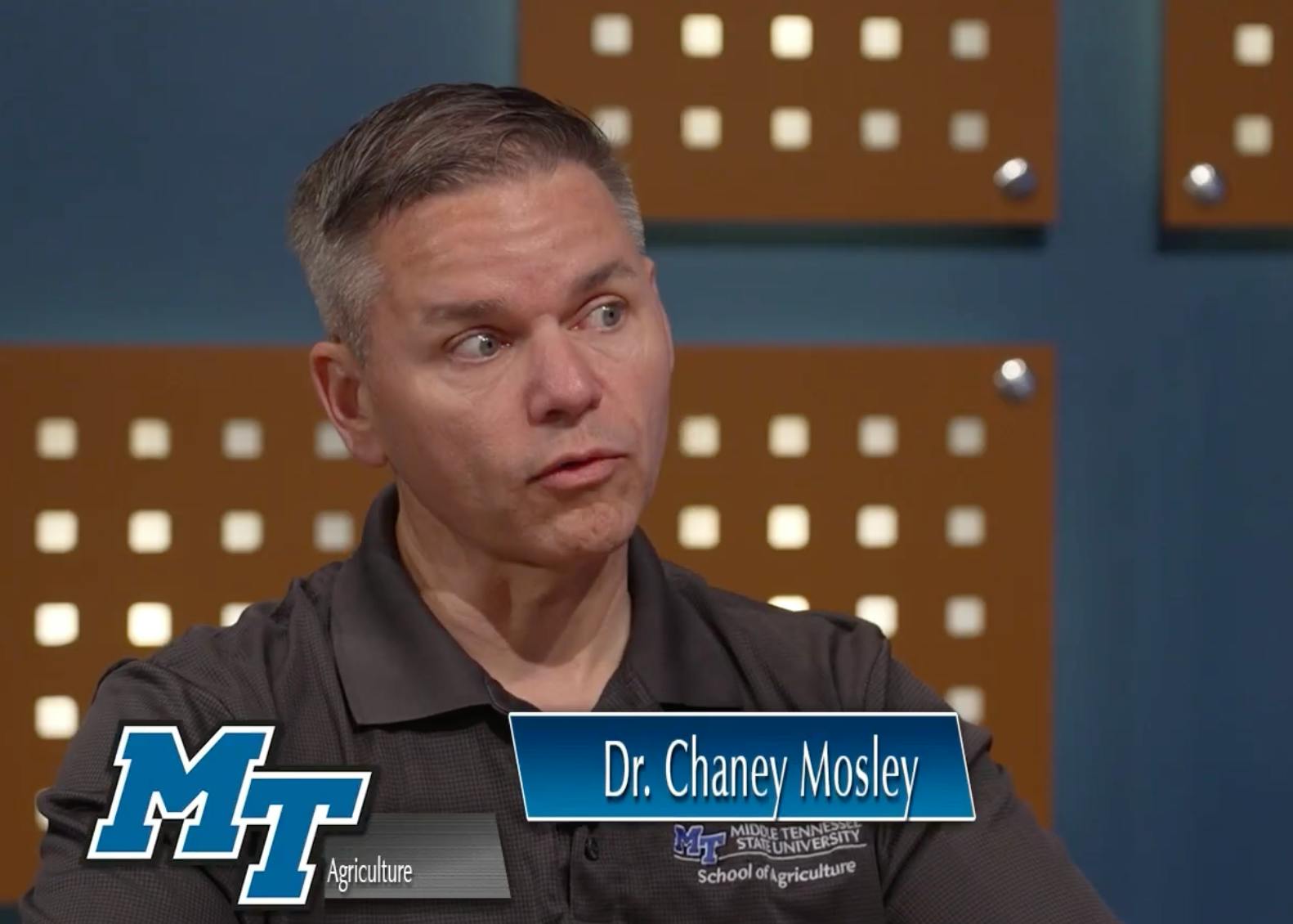 Dr. Chaney Mosley on MTSU's Out of the Blue program