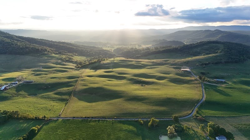 Photo of green valley