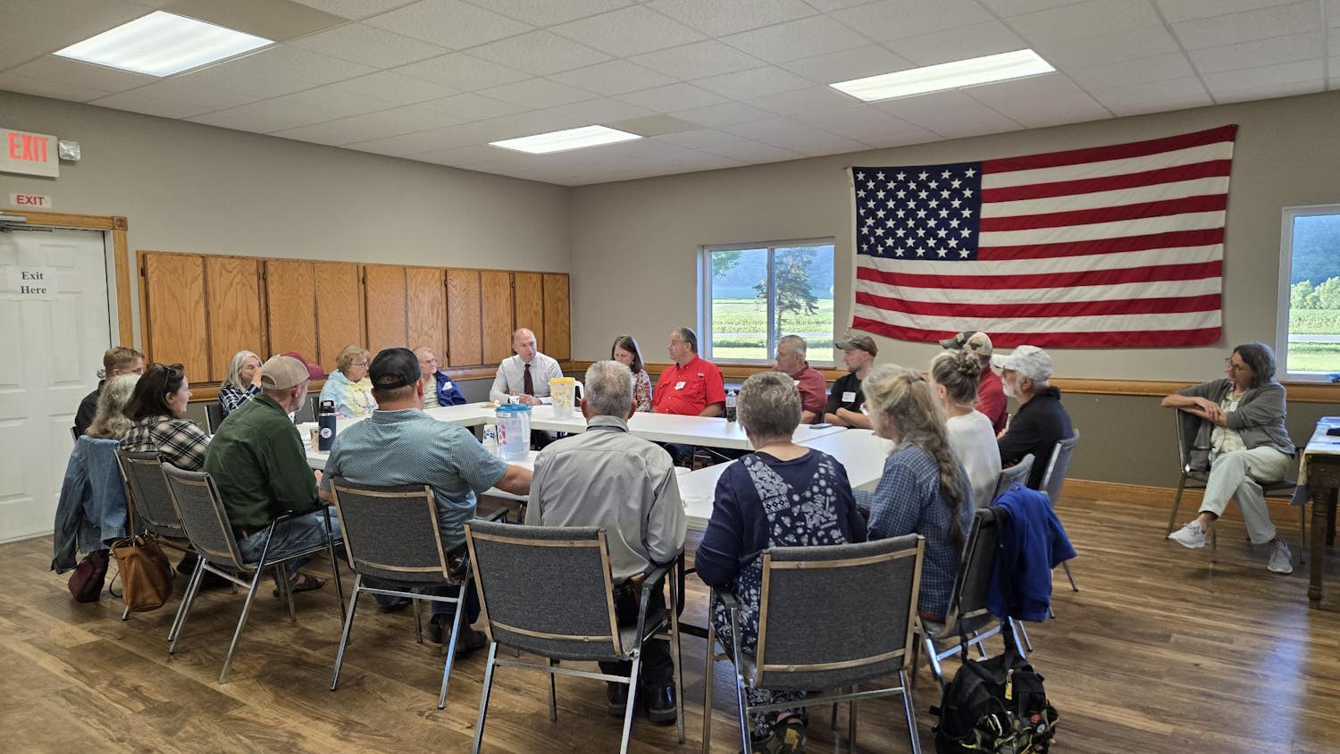Jake meets with Farmers in Fillmore County