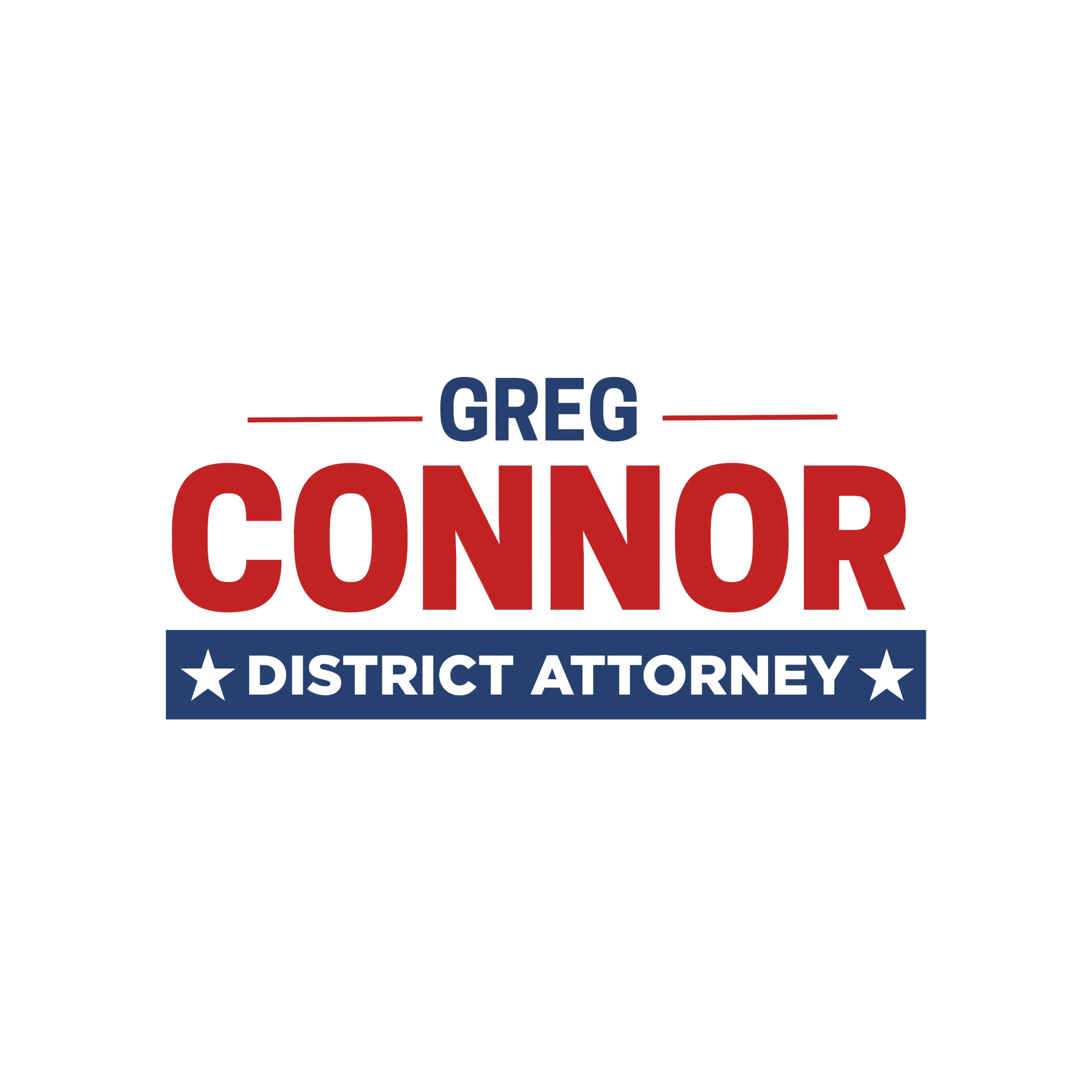 Greg Connor for DA logo