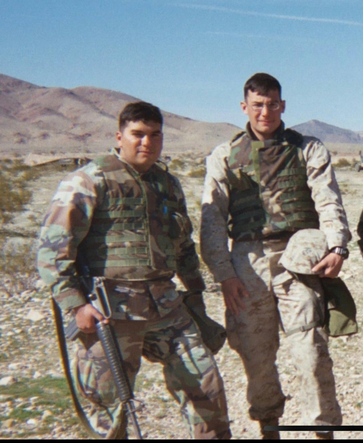 Chris Jimenez in the Marines