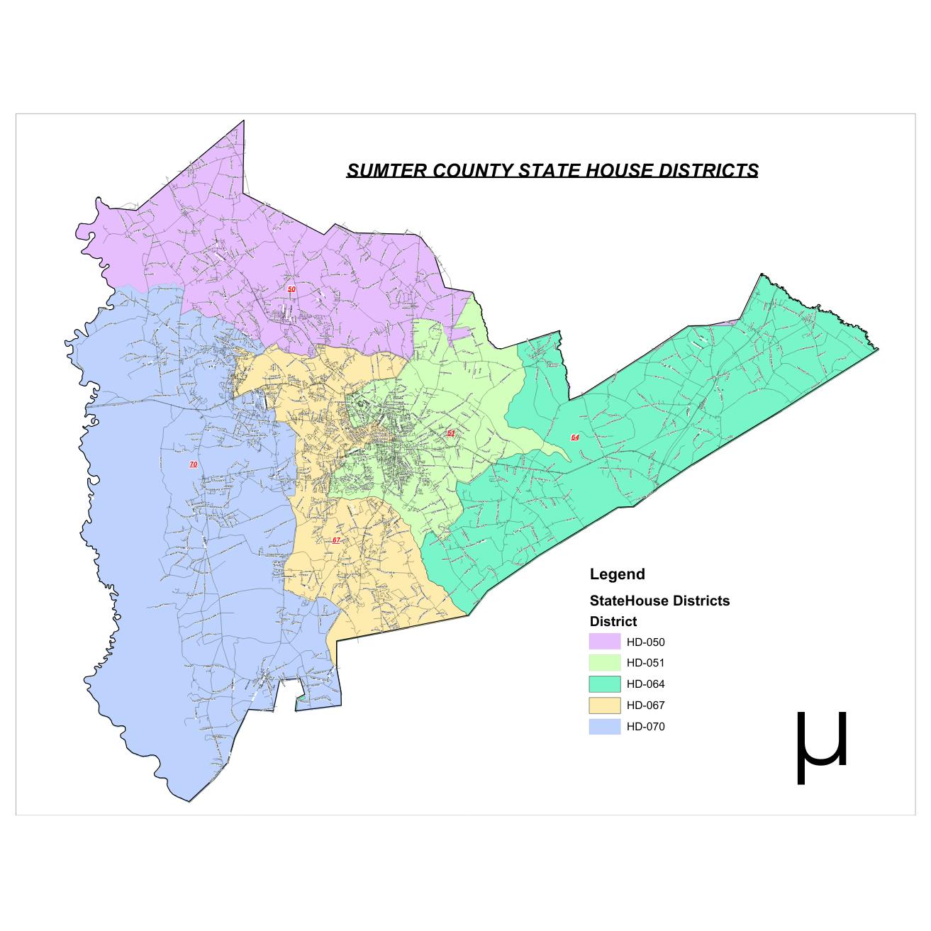 Sumter County STATE HOUSE Districts