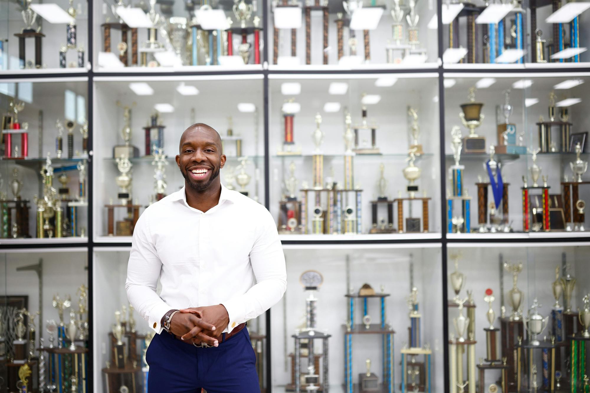 Everton Headshot Trophy Case