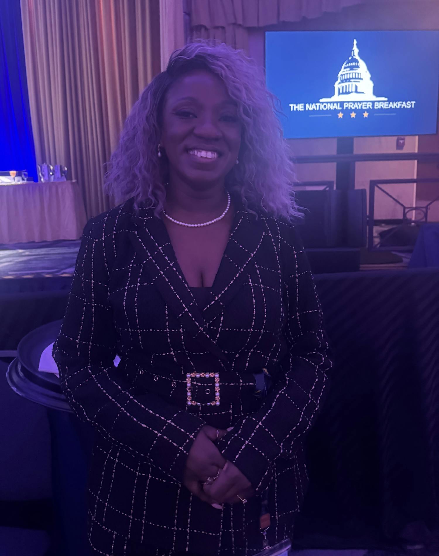 Nikki Porcher Future Georgia Labor Commissioner at the 74th National Prayer Breakfast in Washington D.C.