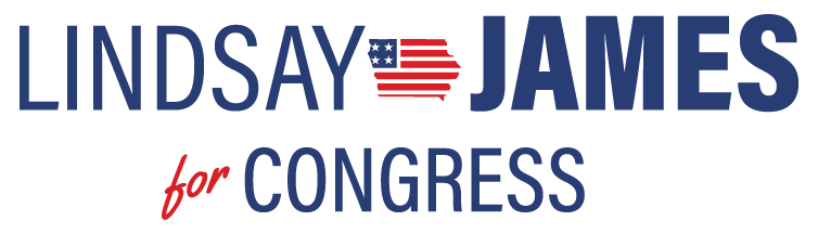 Lindsay James for Congress logo
