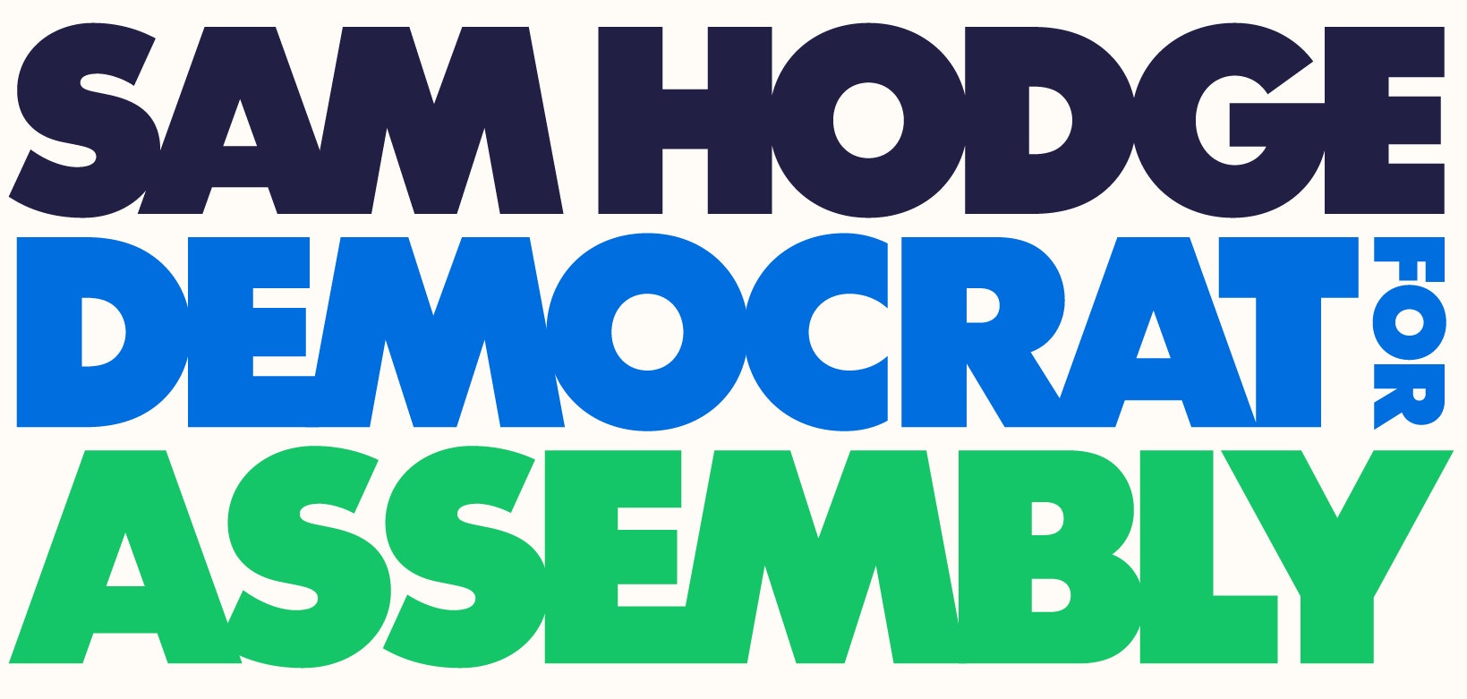 Sam Hodge for Assembly logo