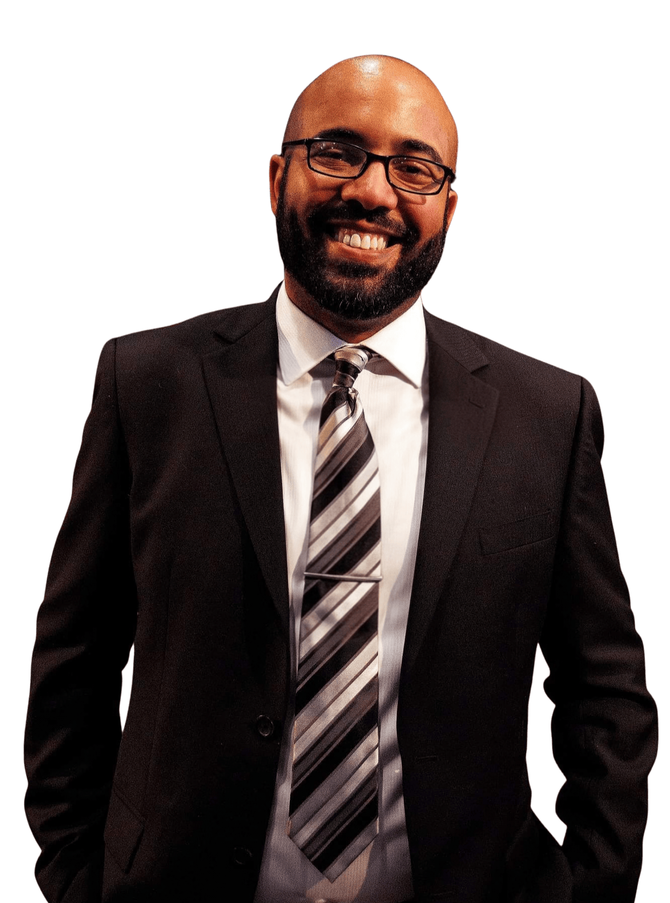 Portrait of candidate smiling