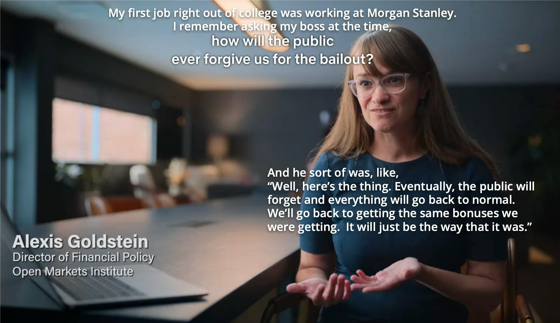 Appearance in 'Eat the Rich' a netflix documentary. 