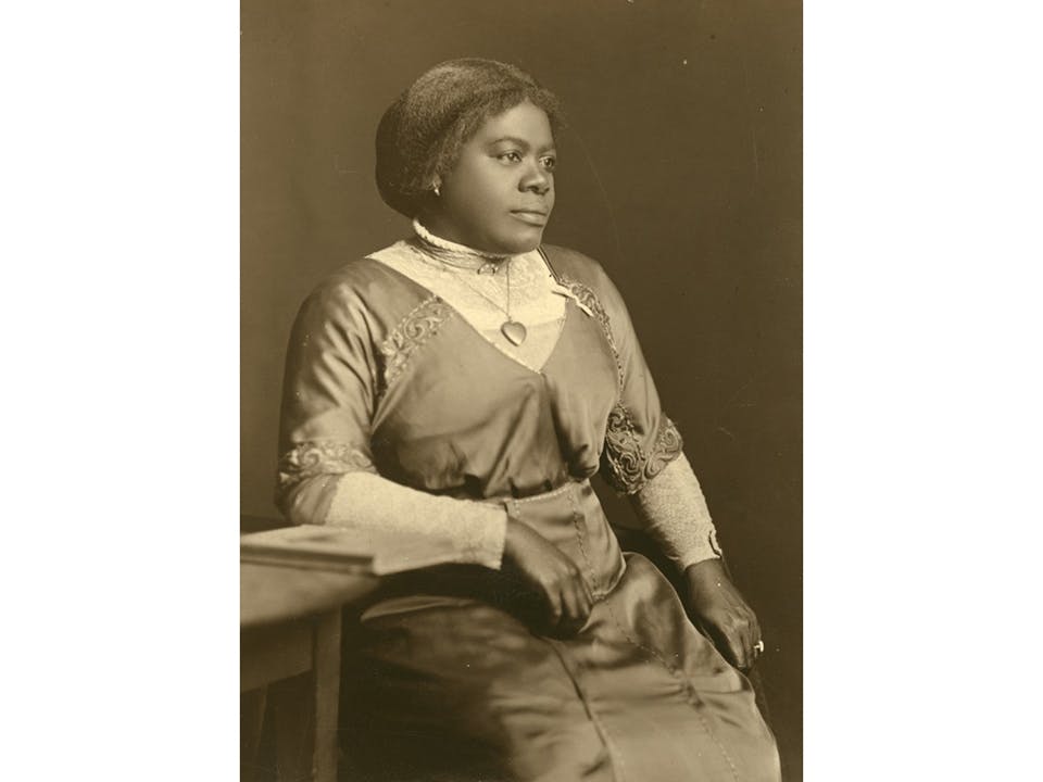 “Mary Bethune, in charge of the Colored Section NYA,” Harris & Ewing, Library of Congress, public domain, via Wikimedia Commons.