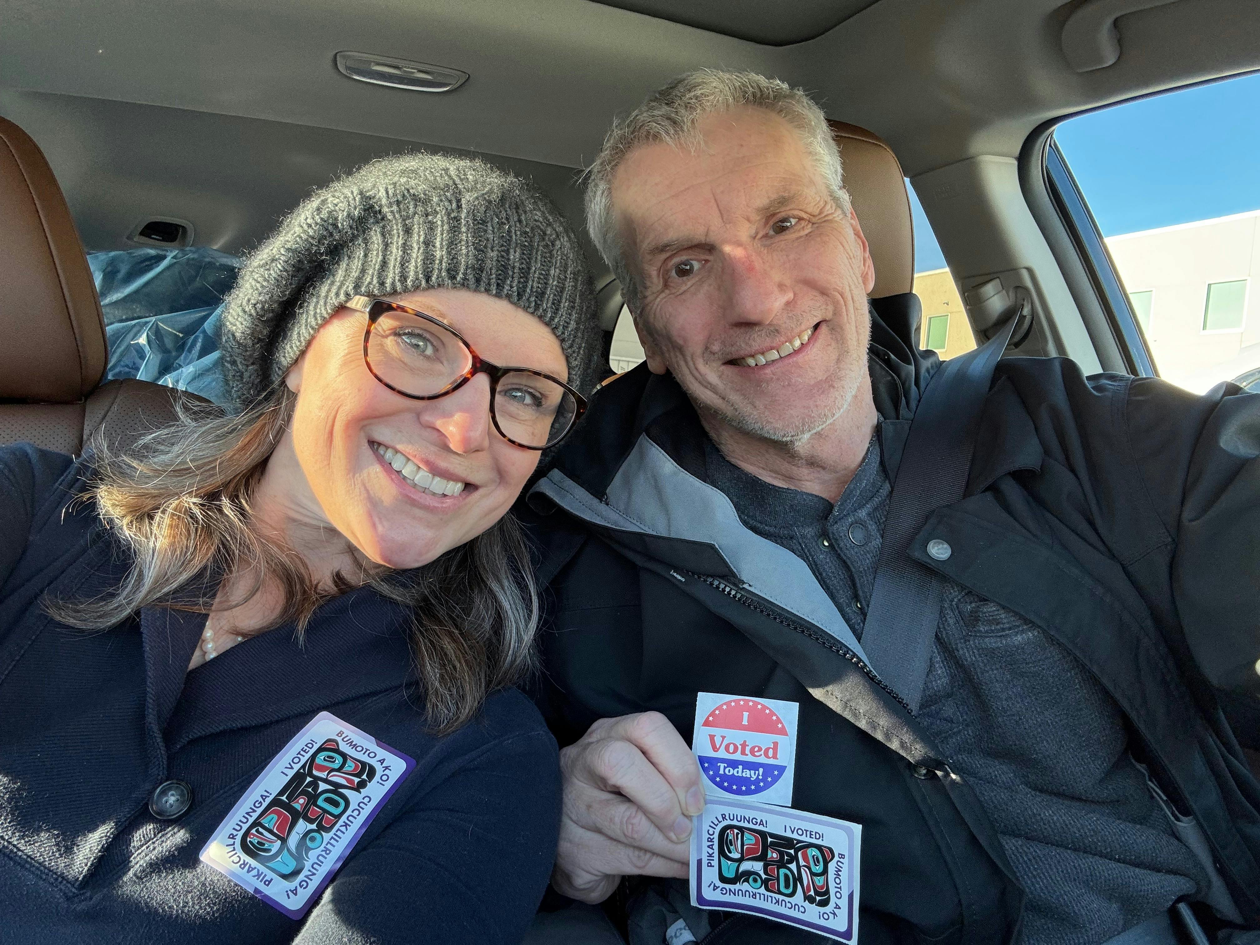 Dr Pete and LeeAnn voted!