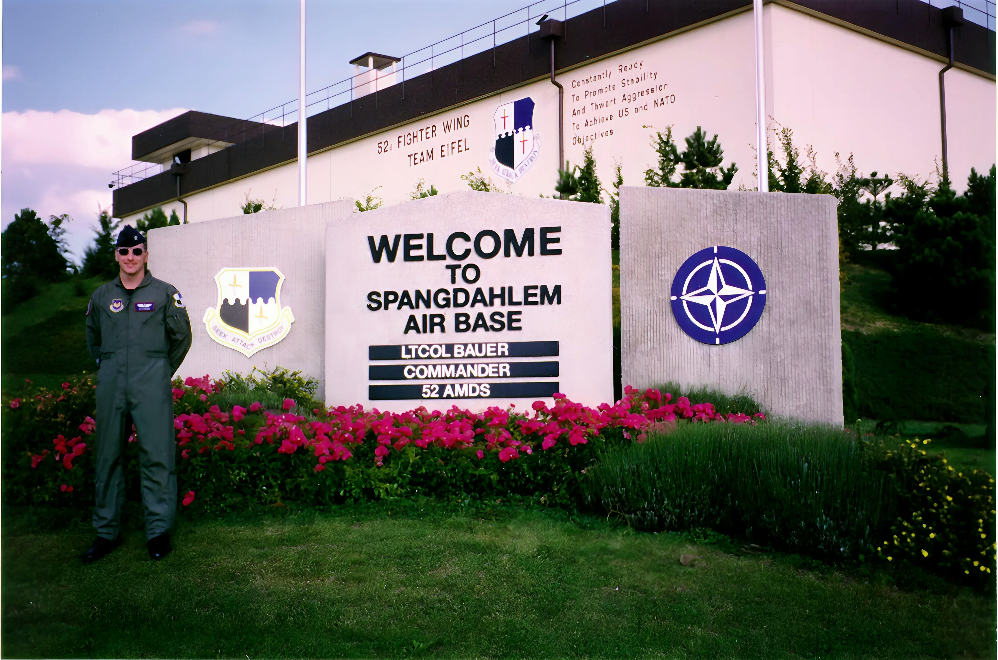 Dr. Bauer at beginning of his tour as Commander, 52nd Aerospace Medicine Squadron, Spangdahlem AB, Germany
