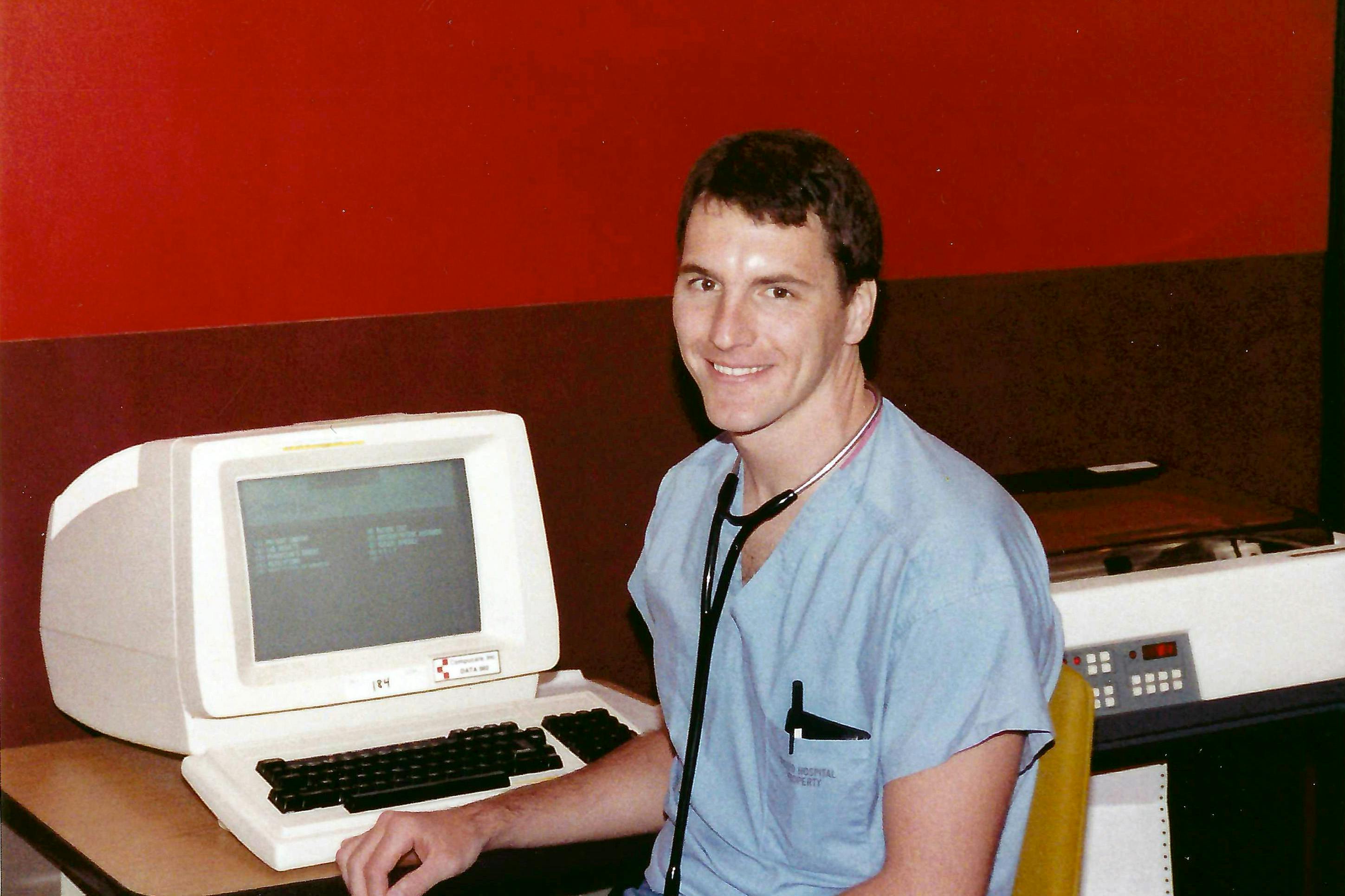 Dr Pete at the beginning of his Family Practice internship