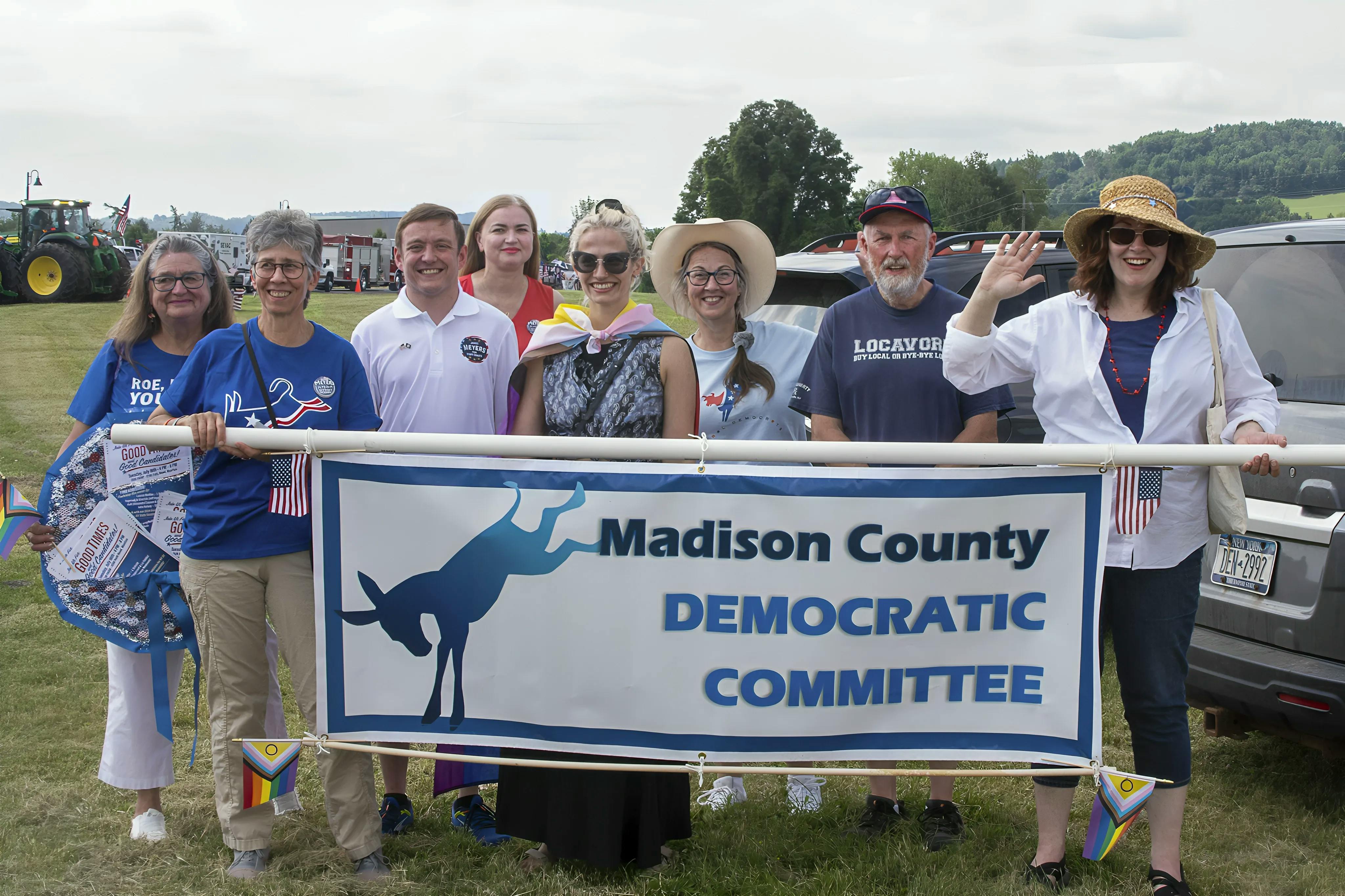 Madison County (NY) Democrats at July 4th Parade 