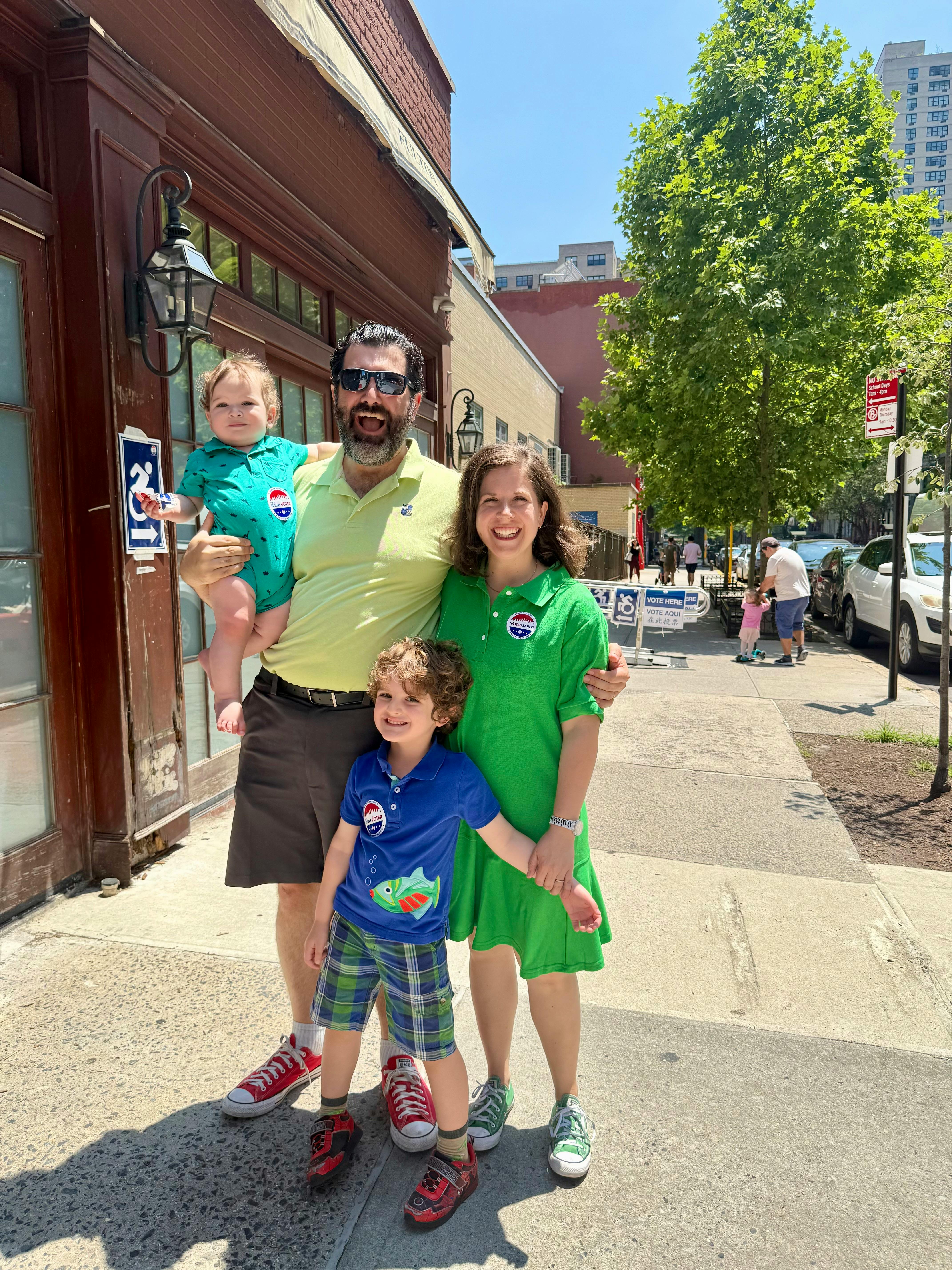 Aronson Family on Election Day