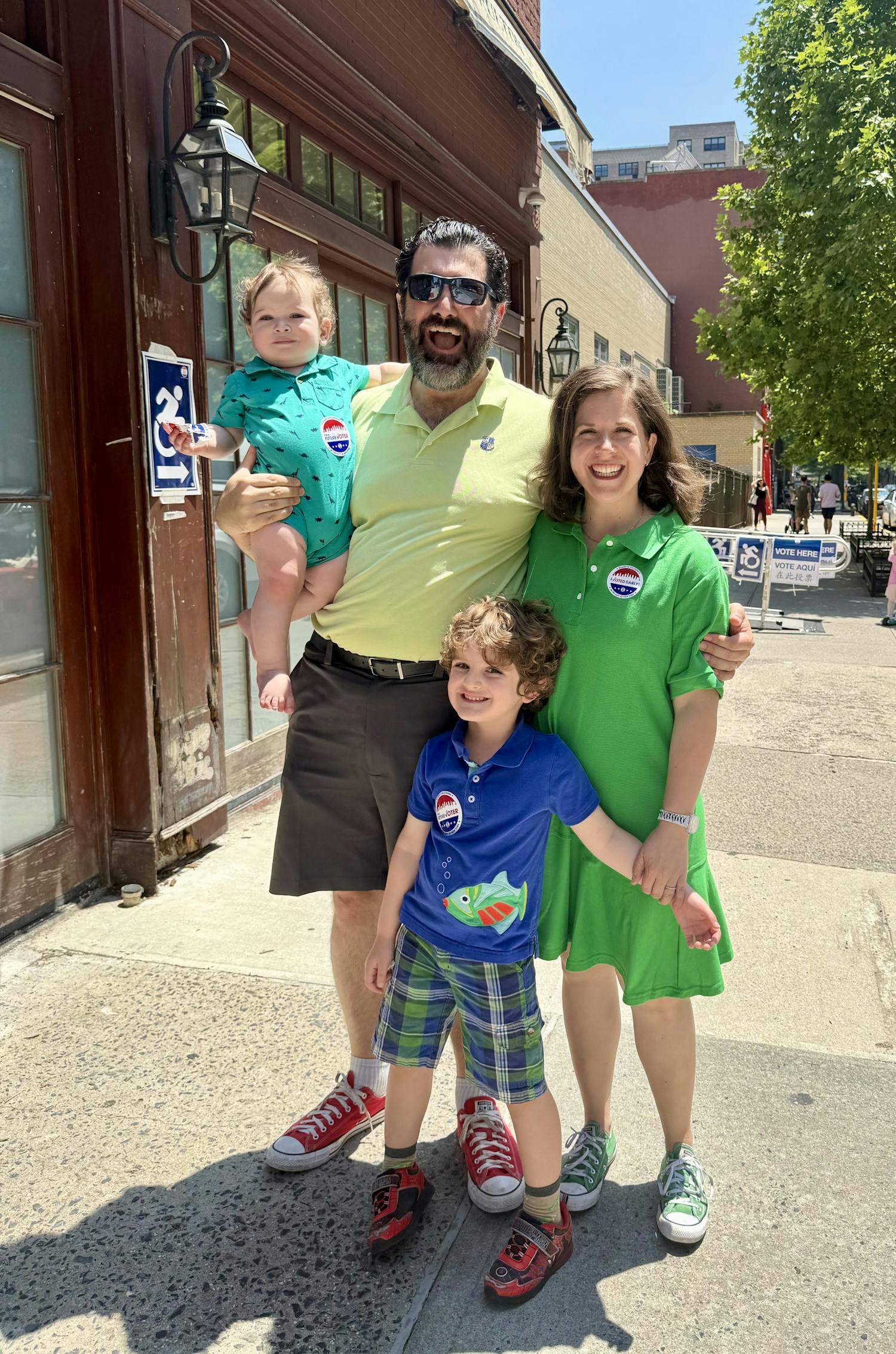 Aronson Family on Election Day