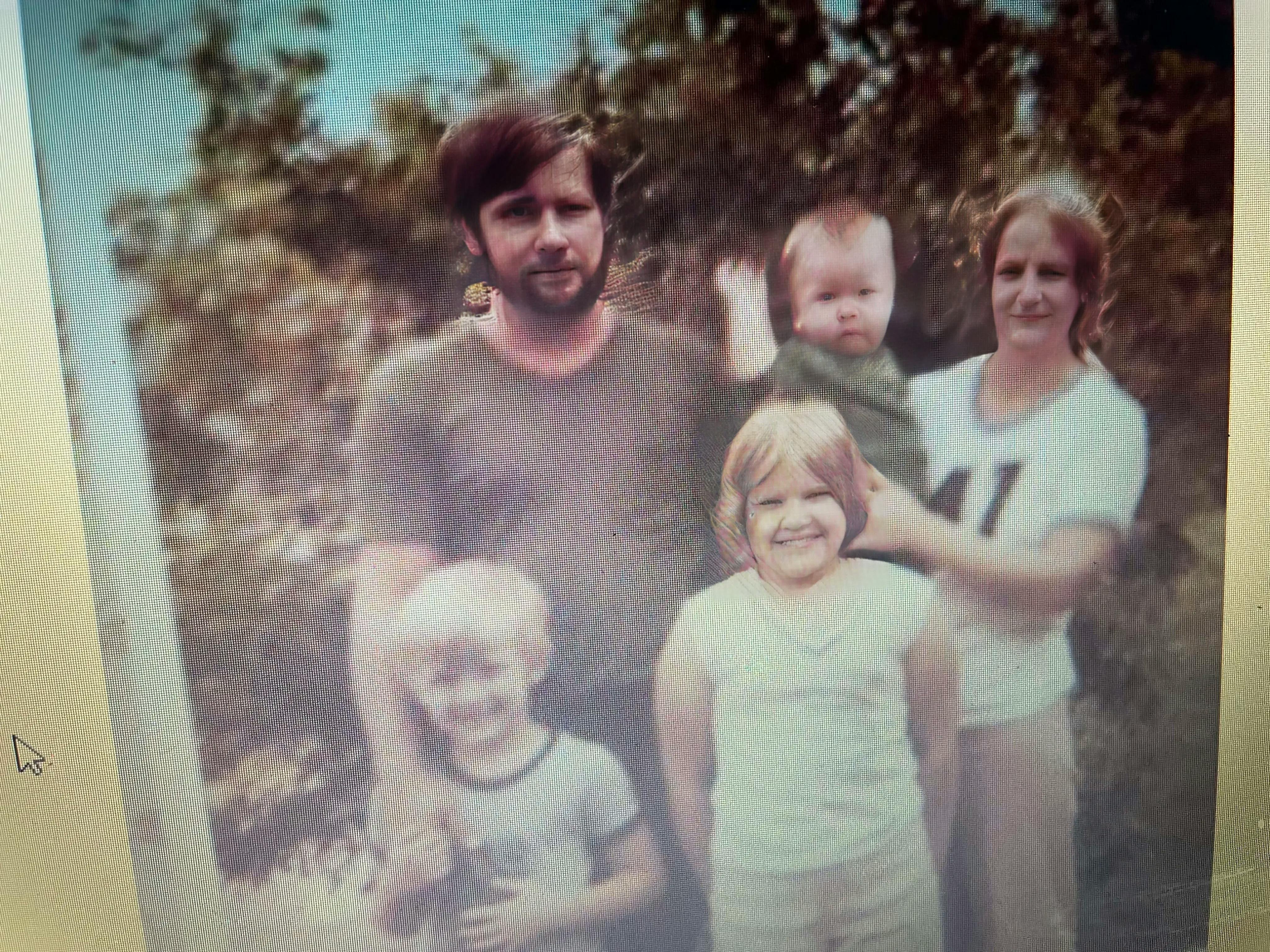 photo of candidate as a baby and his family