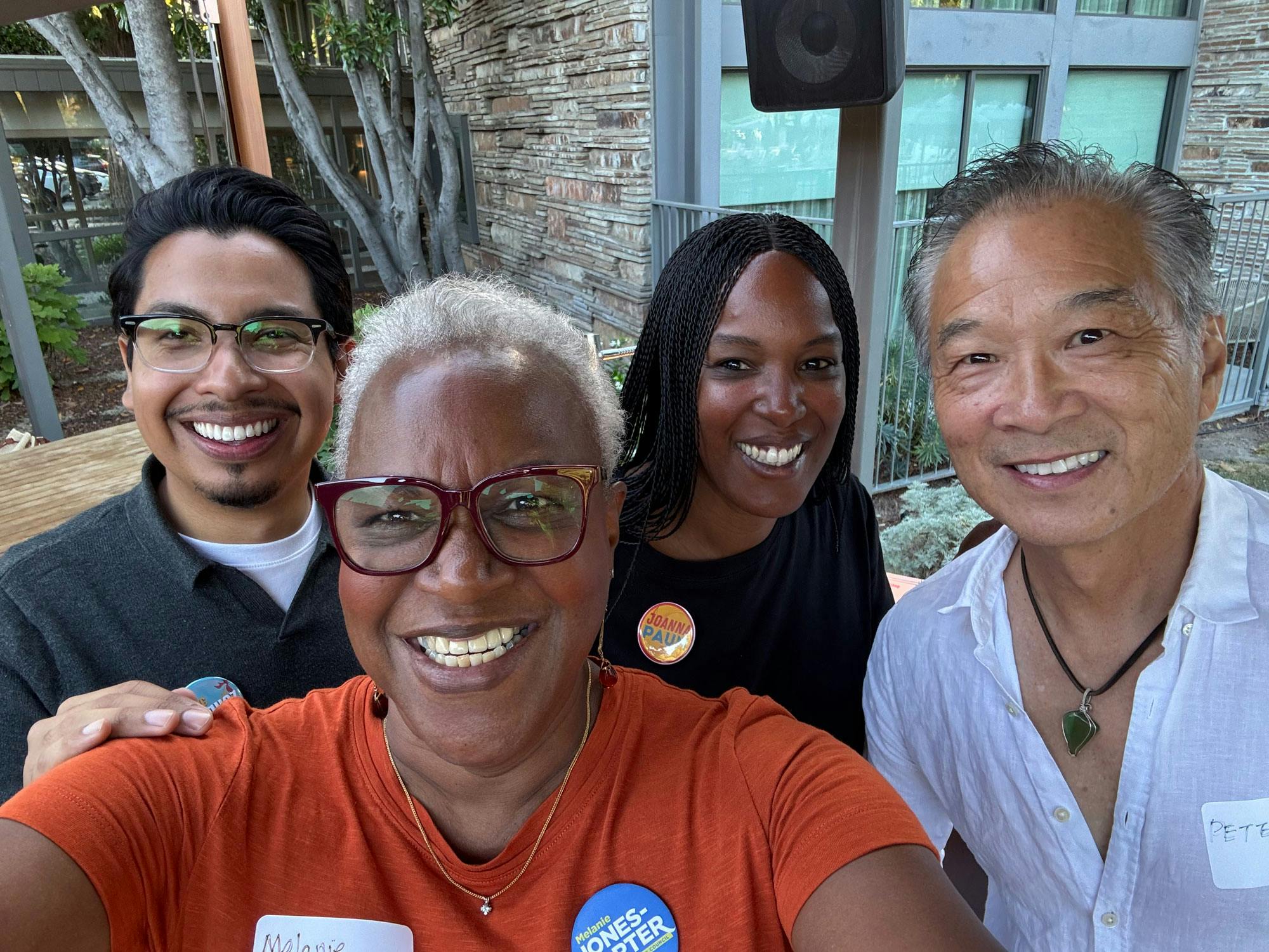 Melanie Jones-Carter with friends