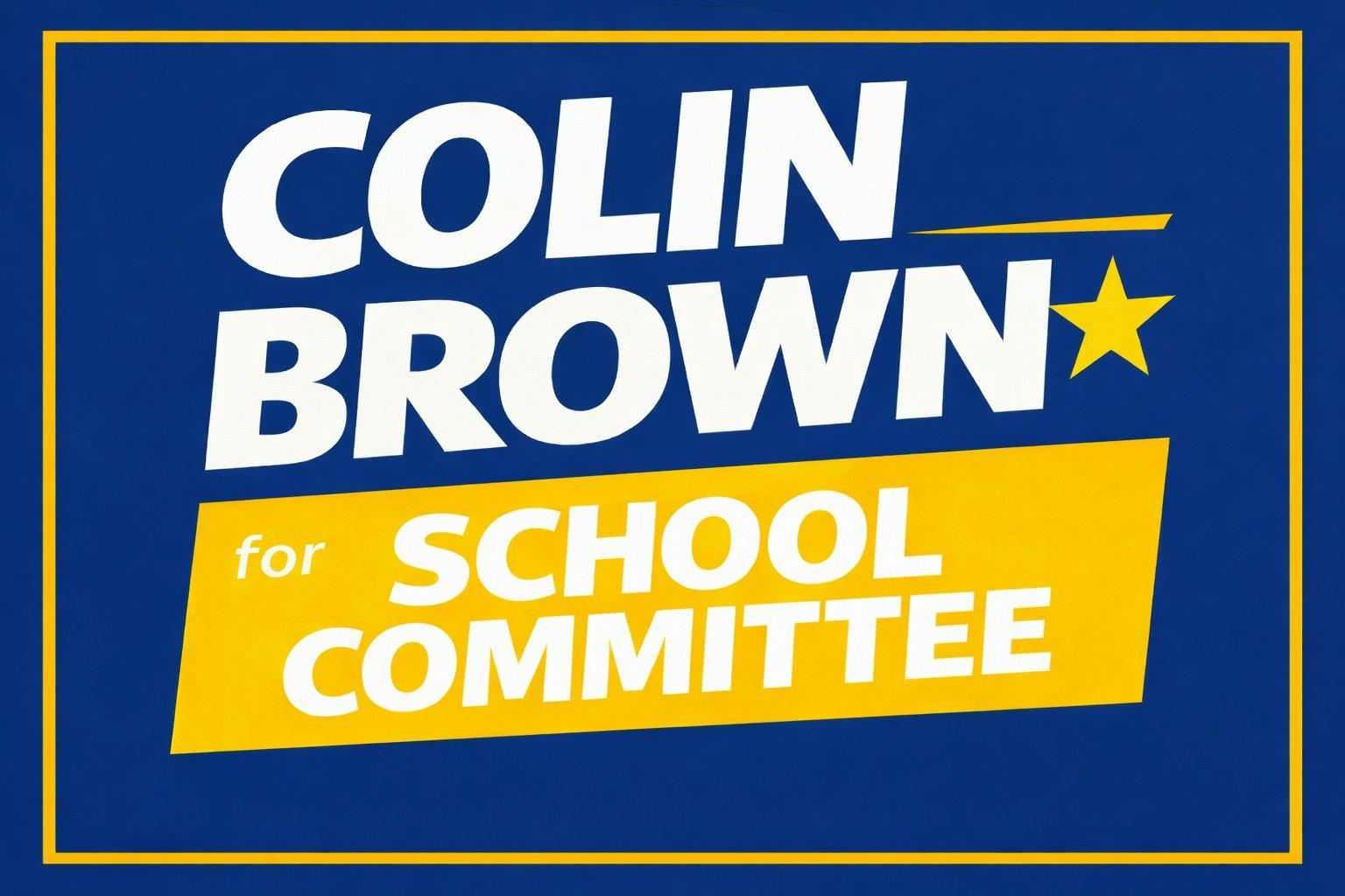 Colin Brown for School Committee  logo