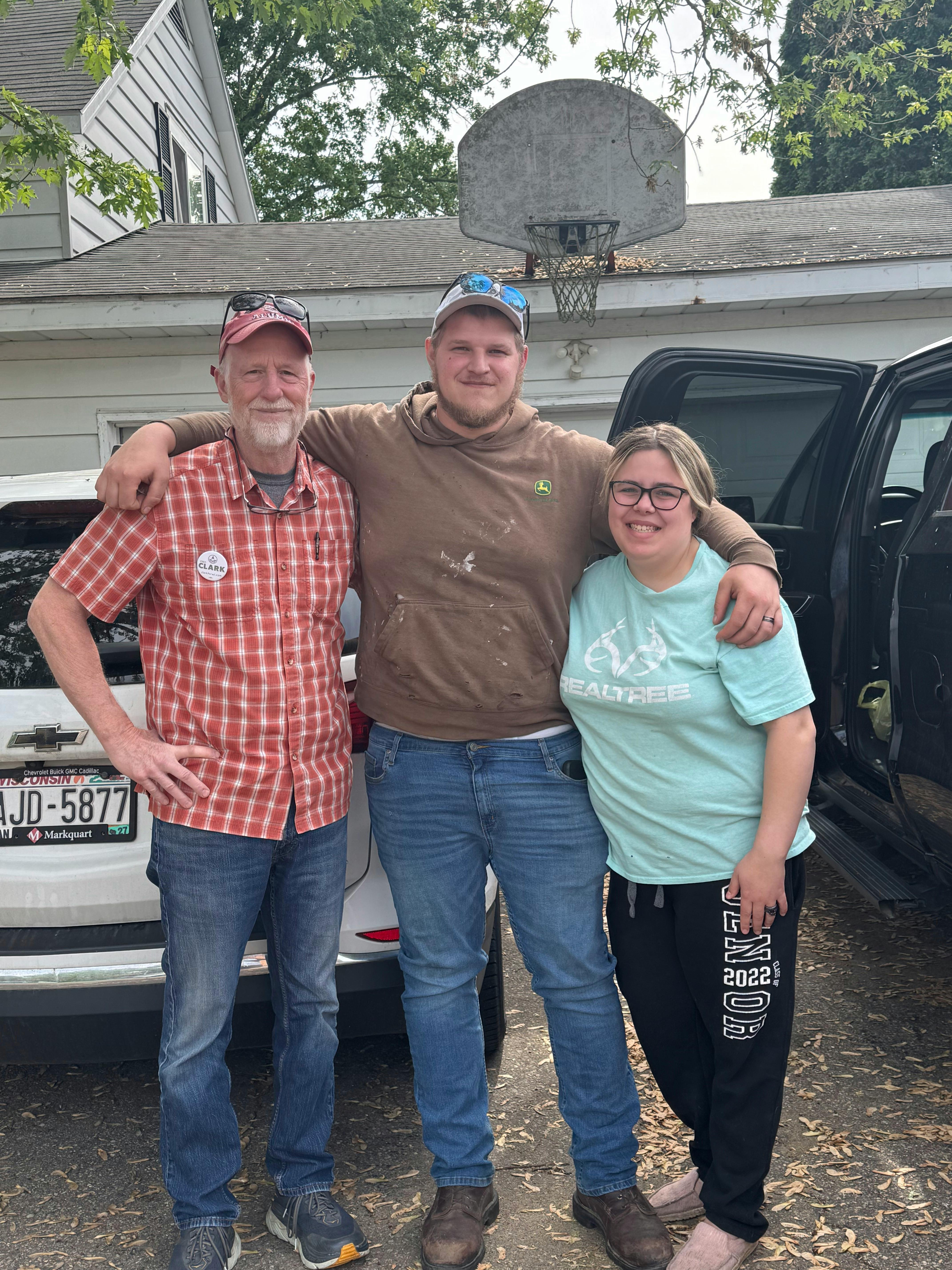 Fred Clark with Neighbors