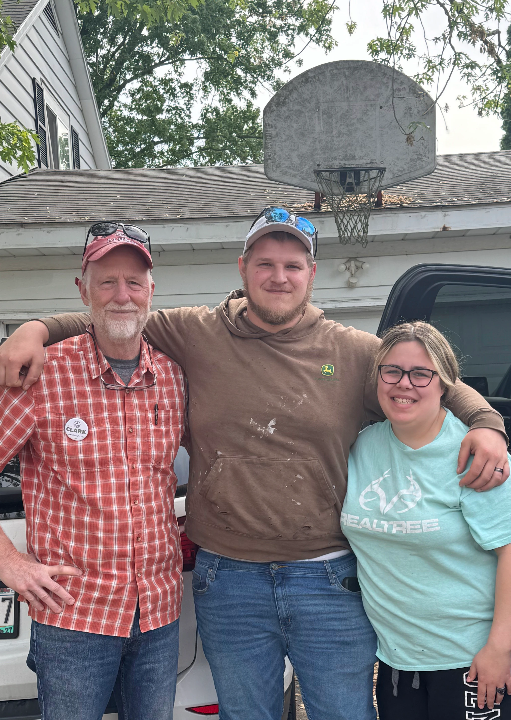 Fred Clark with Neighbors