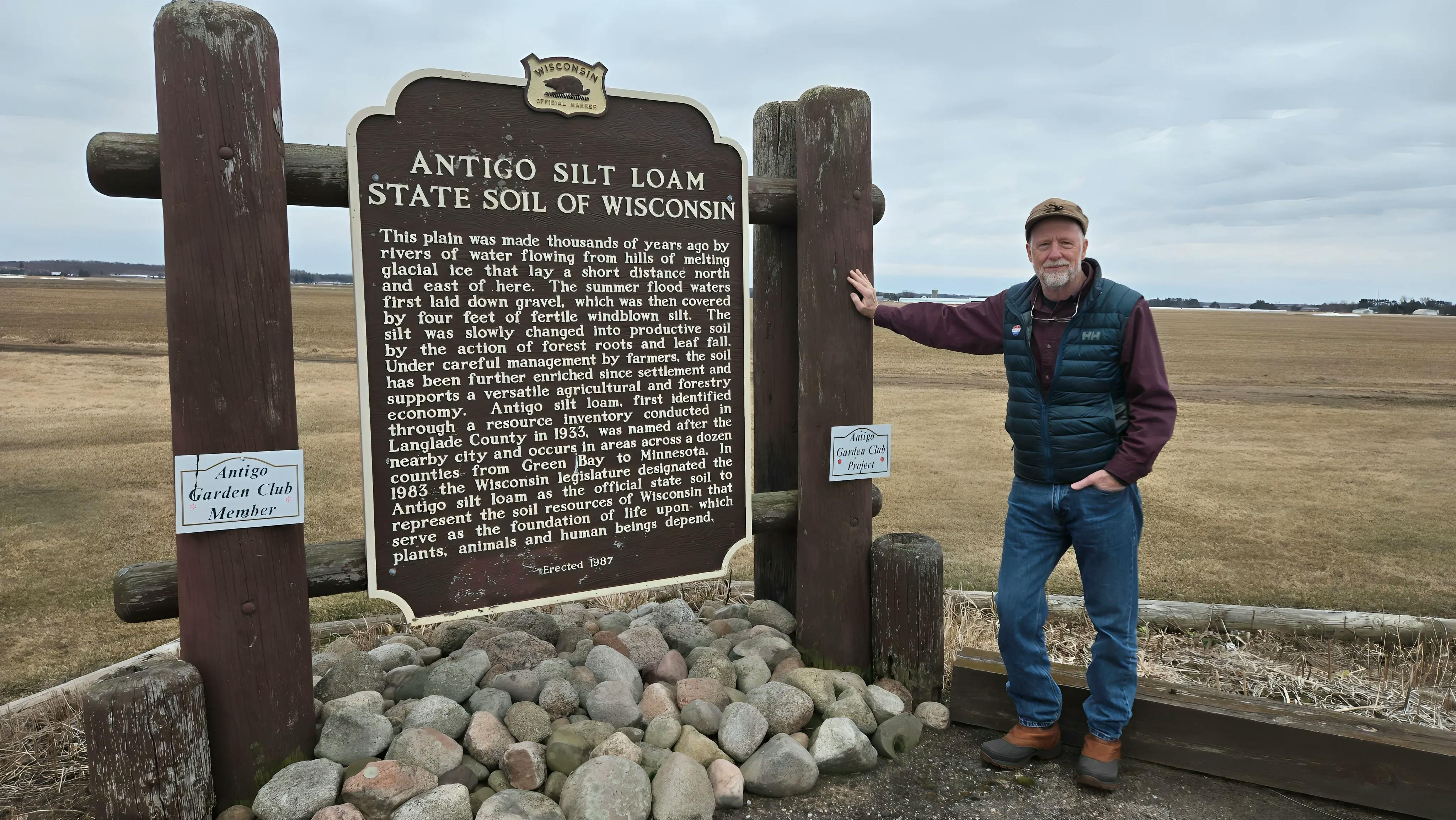 Fred Clark at Antigo Silt Loam State Soil of Wisconsin
