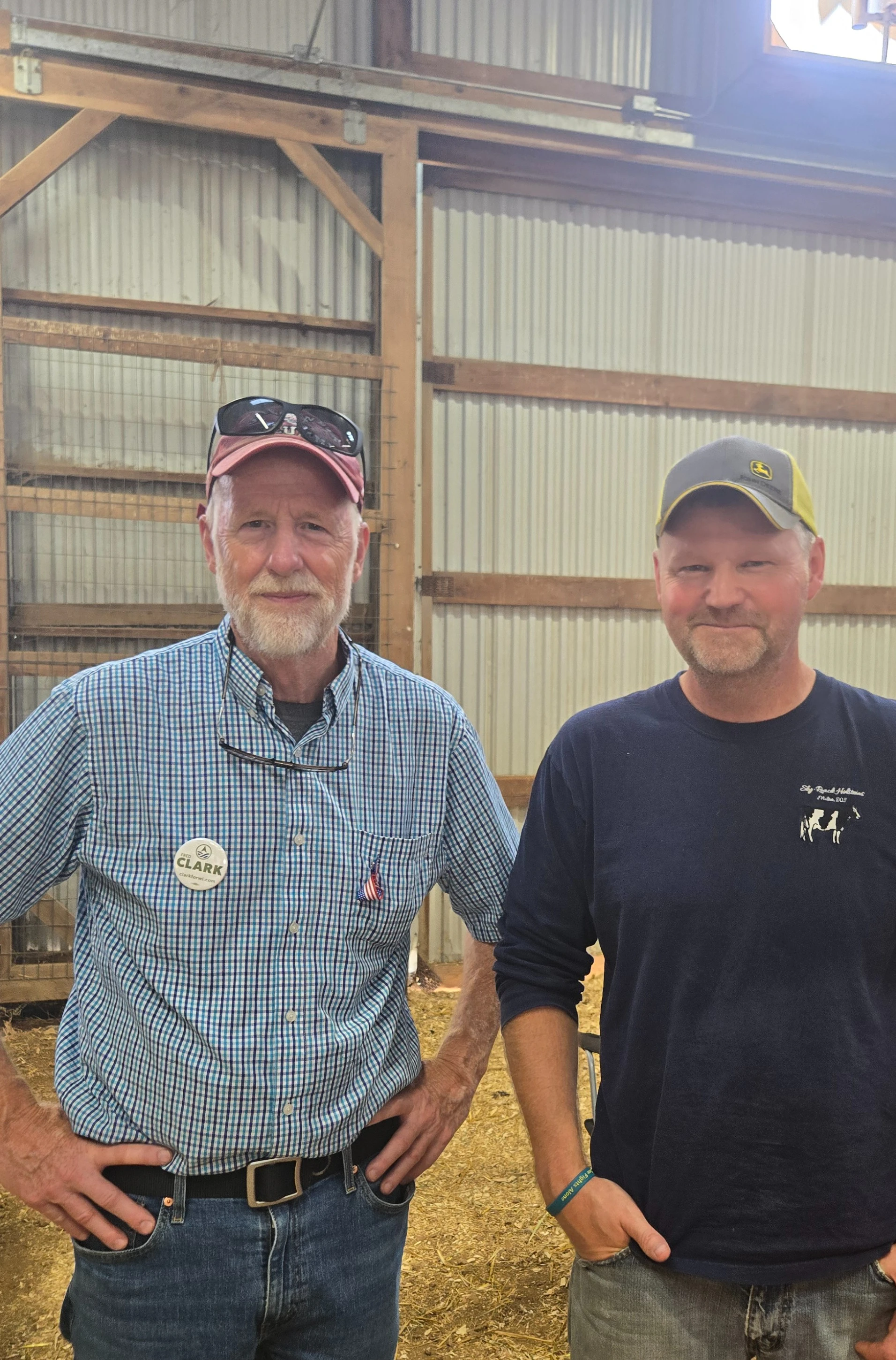 Fred Clark at a farm