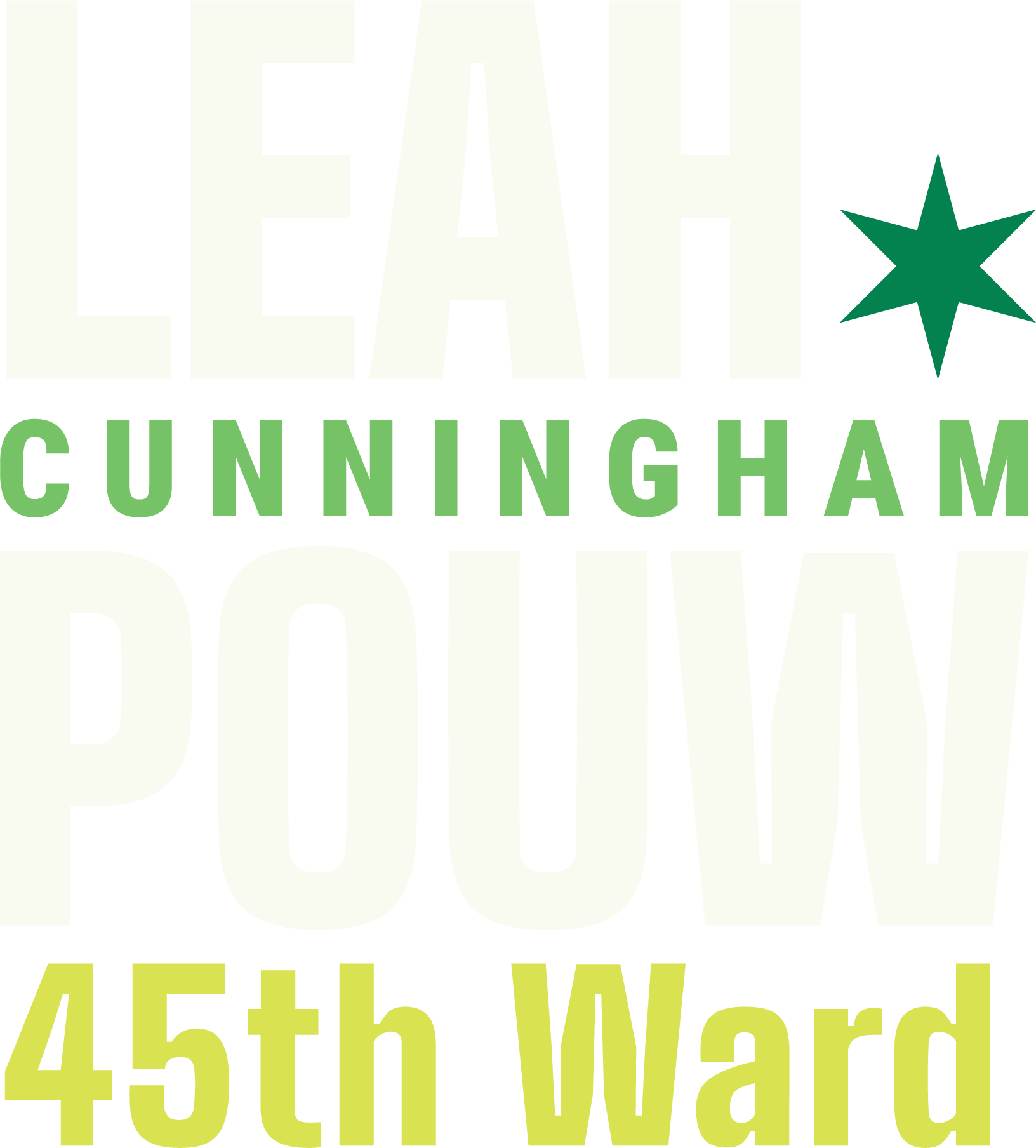 Leah Cunningham Pouw for 45th war logo with star