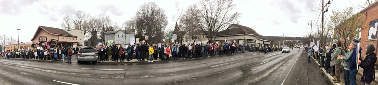 Hands Off protest on Route 13