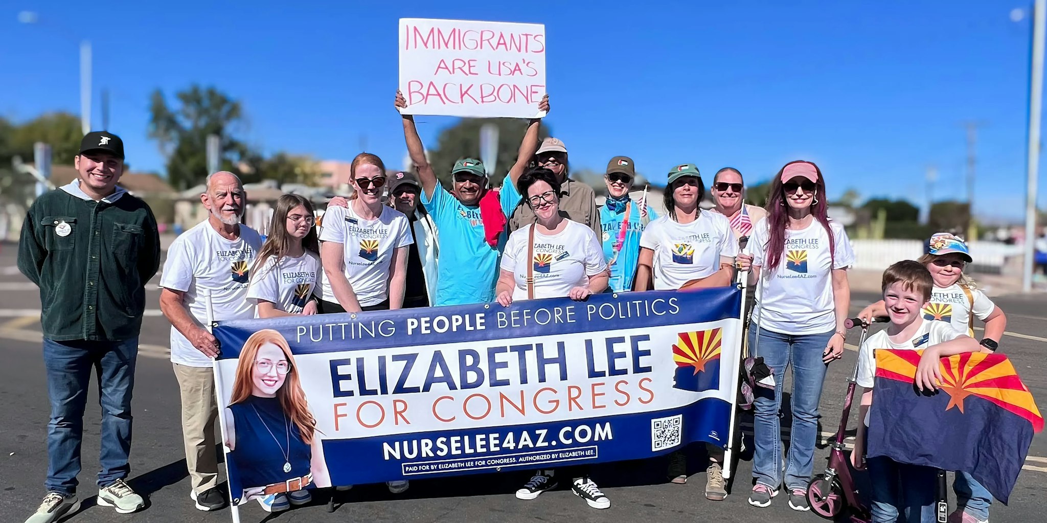 Nurse Lee Marches in MLK Parade
